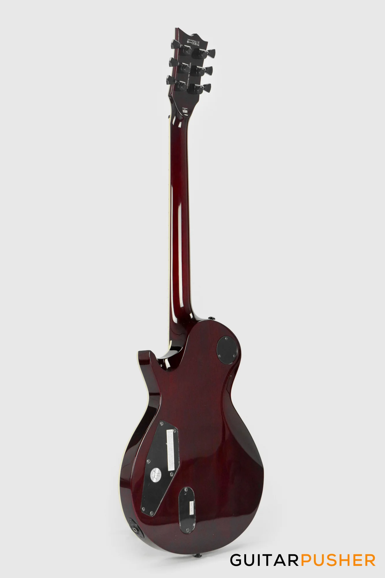 LTD EC-1000 Singlecut Electric Guitar w/ EMG 60/81 Humbucker Pickups - See Thru Black Cherry - Image 3