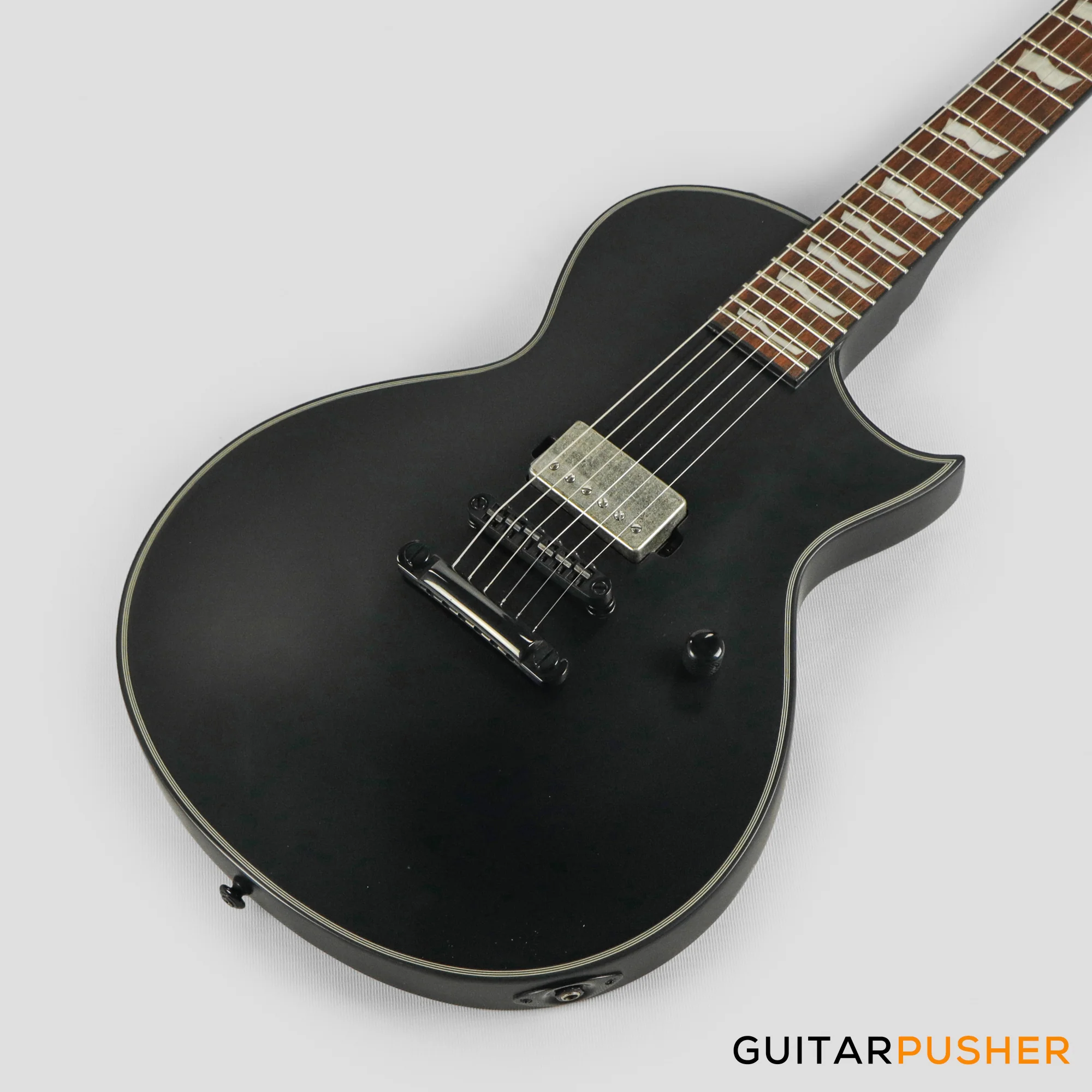 LTD EC-201 Singlecut Electric Guitar - Black Satin - Image 10