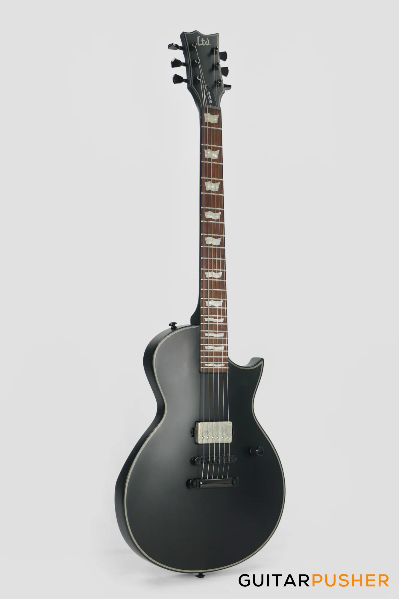 LTD EC-201 Singlecut Electric Guitar - Black Satin - Image 3
