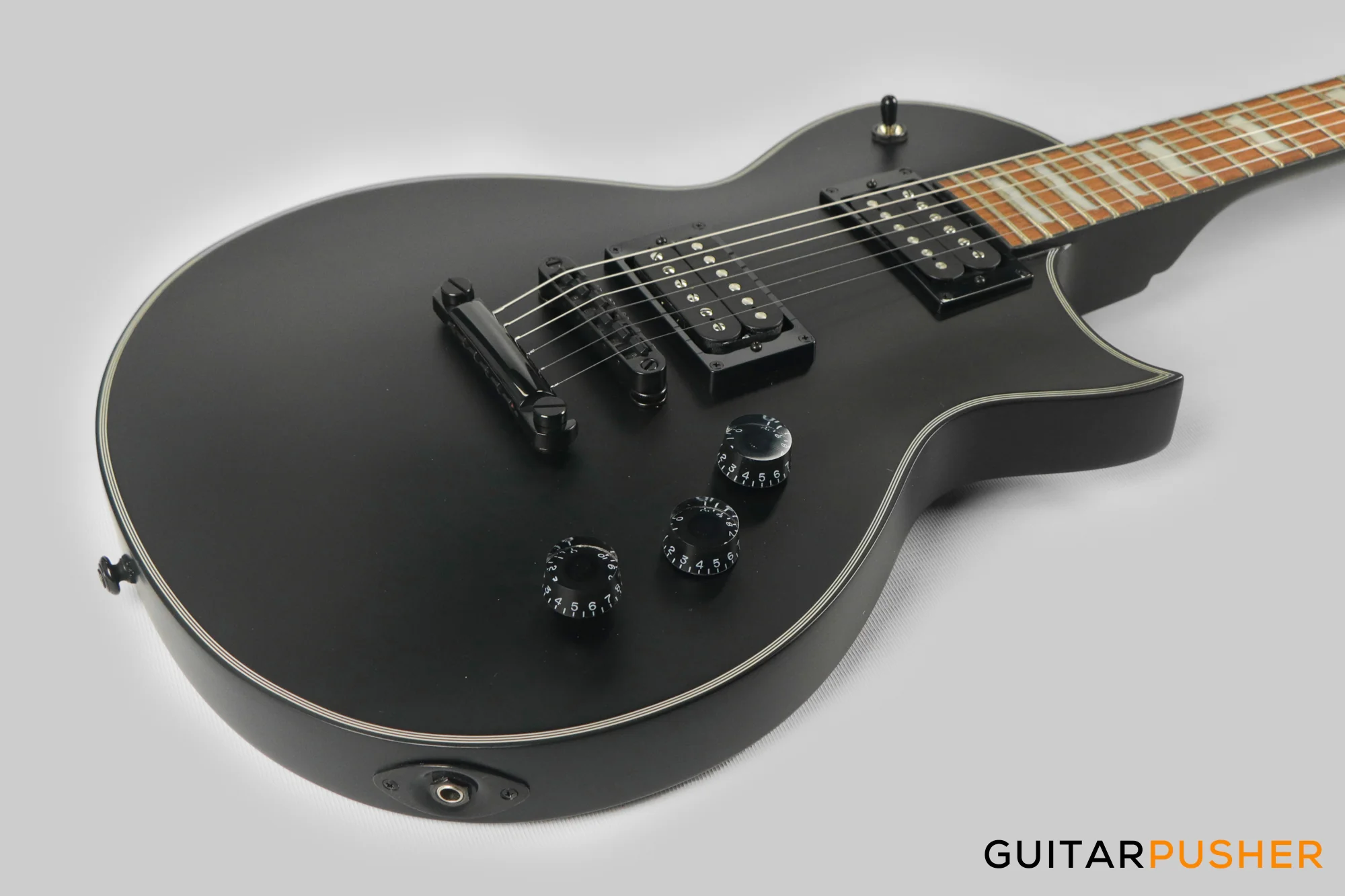 LTD EC-256 Singlecut Electric Guitar - Black Satin - Image 10