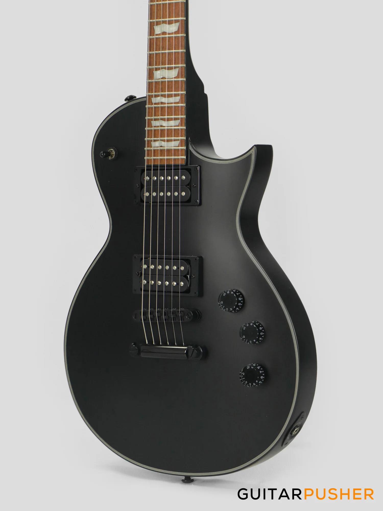 LTD EC-256 Singlecut Electric Guitar - Black Satin - Image 7