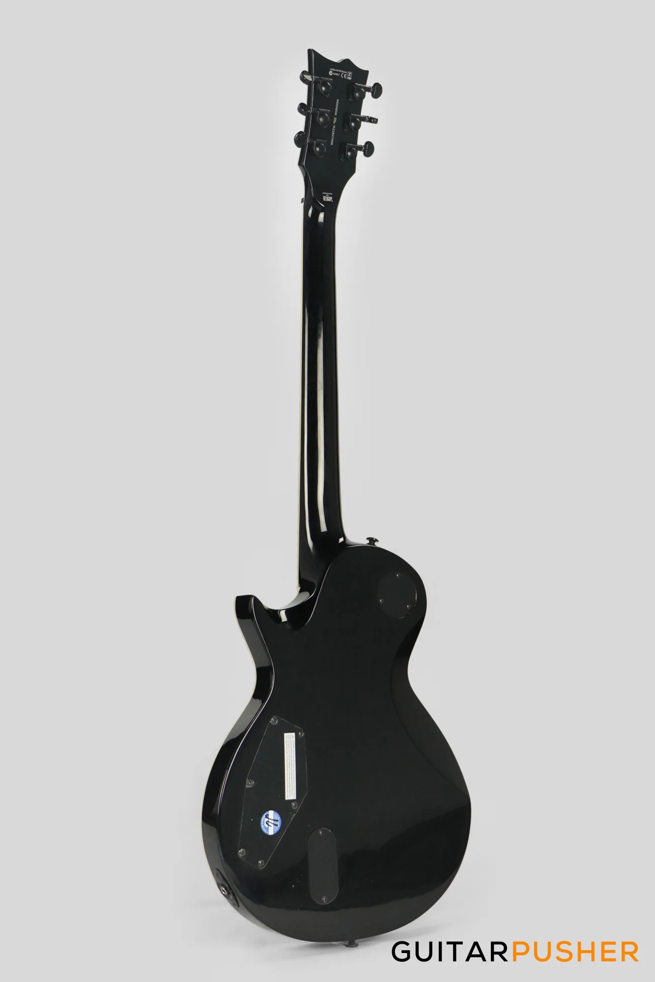 LTD EC-401 Singlecut Electric Guitar w/ EMG 60/81 Humbucker Pickups - Black - Image 7