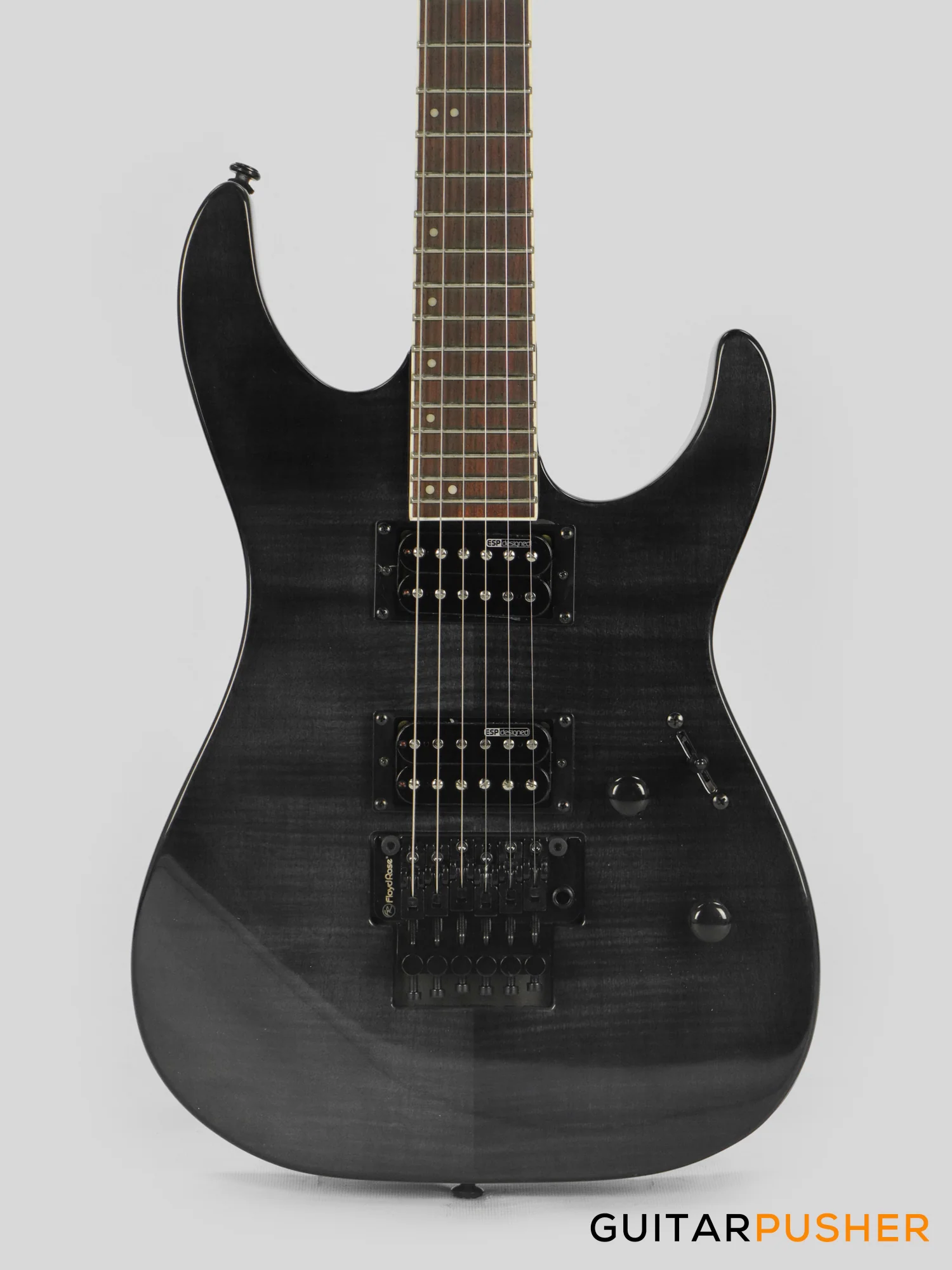 LTD M-200FM Modern Electric Guitar - See Thru Black