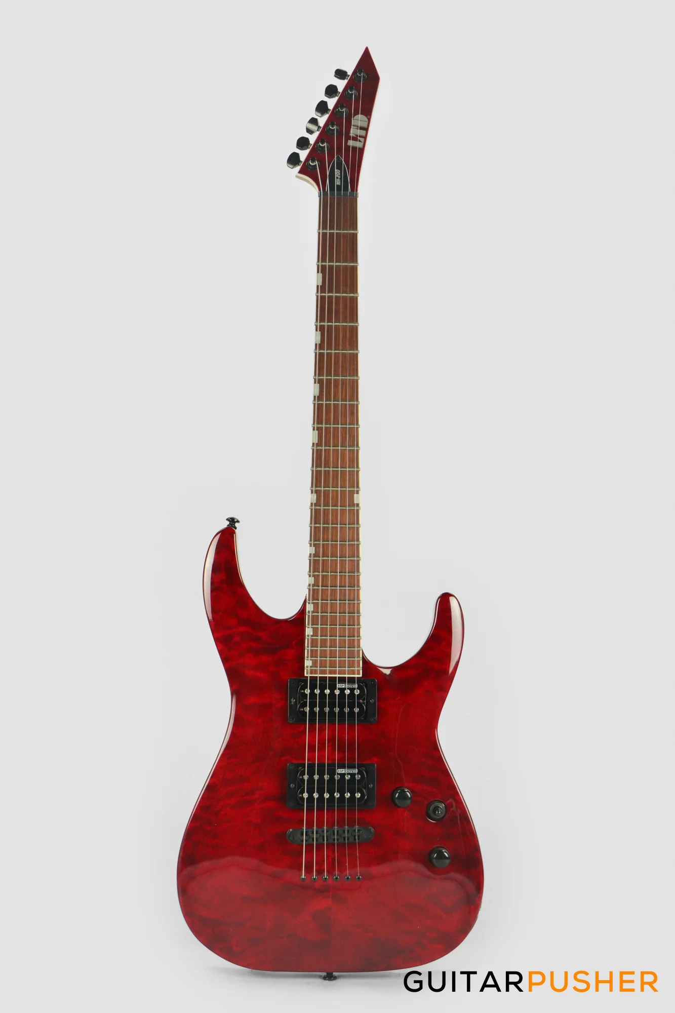 LTD MH-200QM NT Modern Electric Guitar - See Thru Black Cherry - Image 2