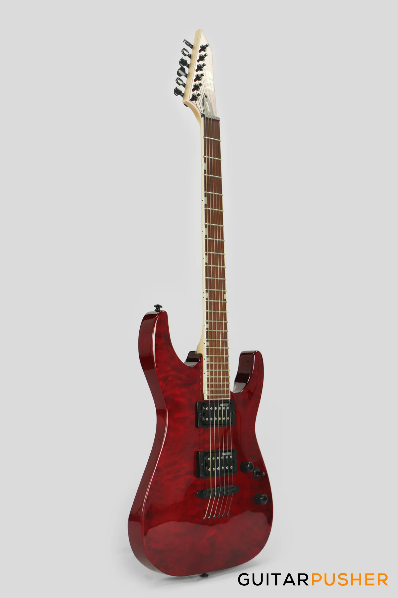 LTD MH-200QM NT Modern Electric Guitar - See Thru Black Cherry - Image 3