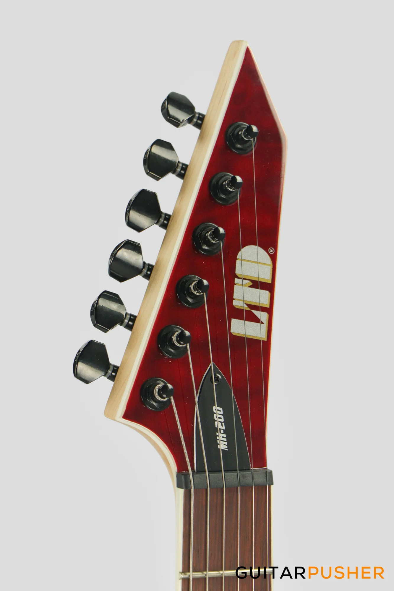 LTD MH-200QM NT Modern Electric Guitar - See Thru Black Cherry - Image 5