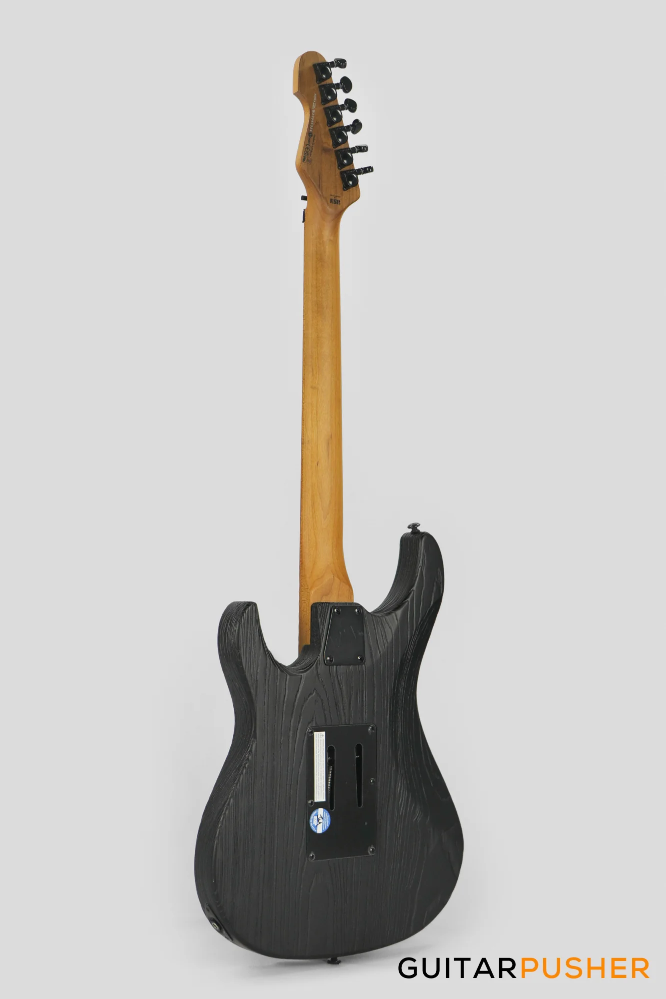 LTD SN-1000FR S-Style HSS Electric Guitar w/ Seymour Duncan Hot Strat Single Coil Pickups/Pegasus Humbucker Pickup & Floyd Rose 1000SE - Black Blast - Image 7