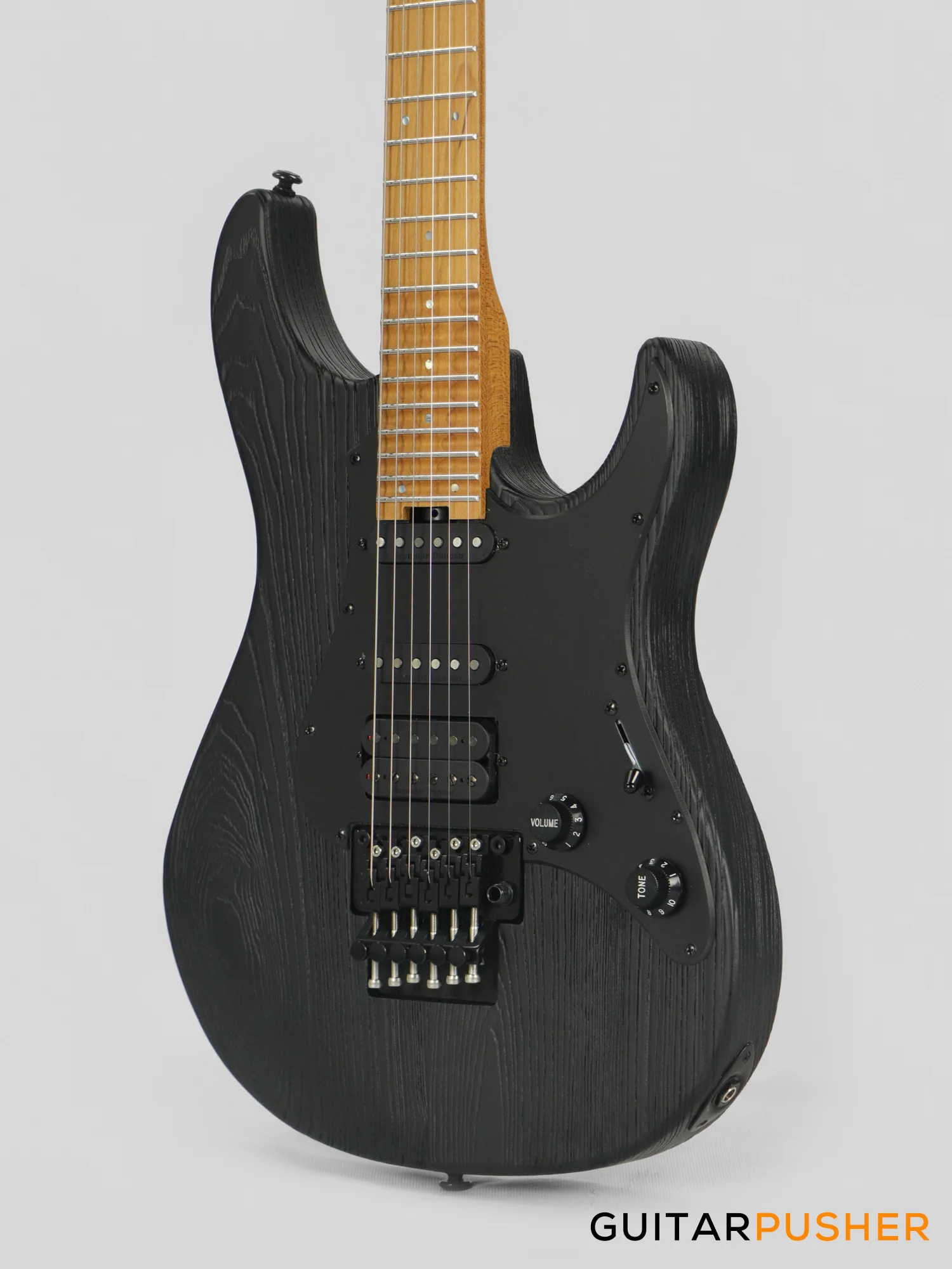 LTD SN-1000FR S-Style HSS Electric Guitar w/ Seymour Duncan Hot Strat Single Coil Pickups/Pegasus Humbucker Pickup & Floyd Rose 1000SE - Black Blast - Image 9