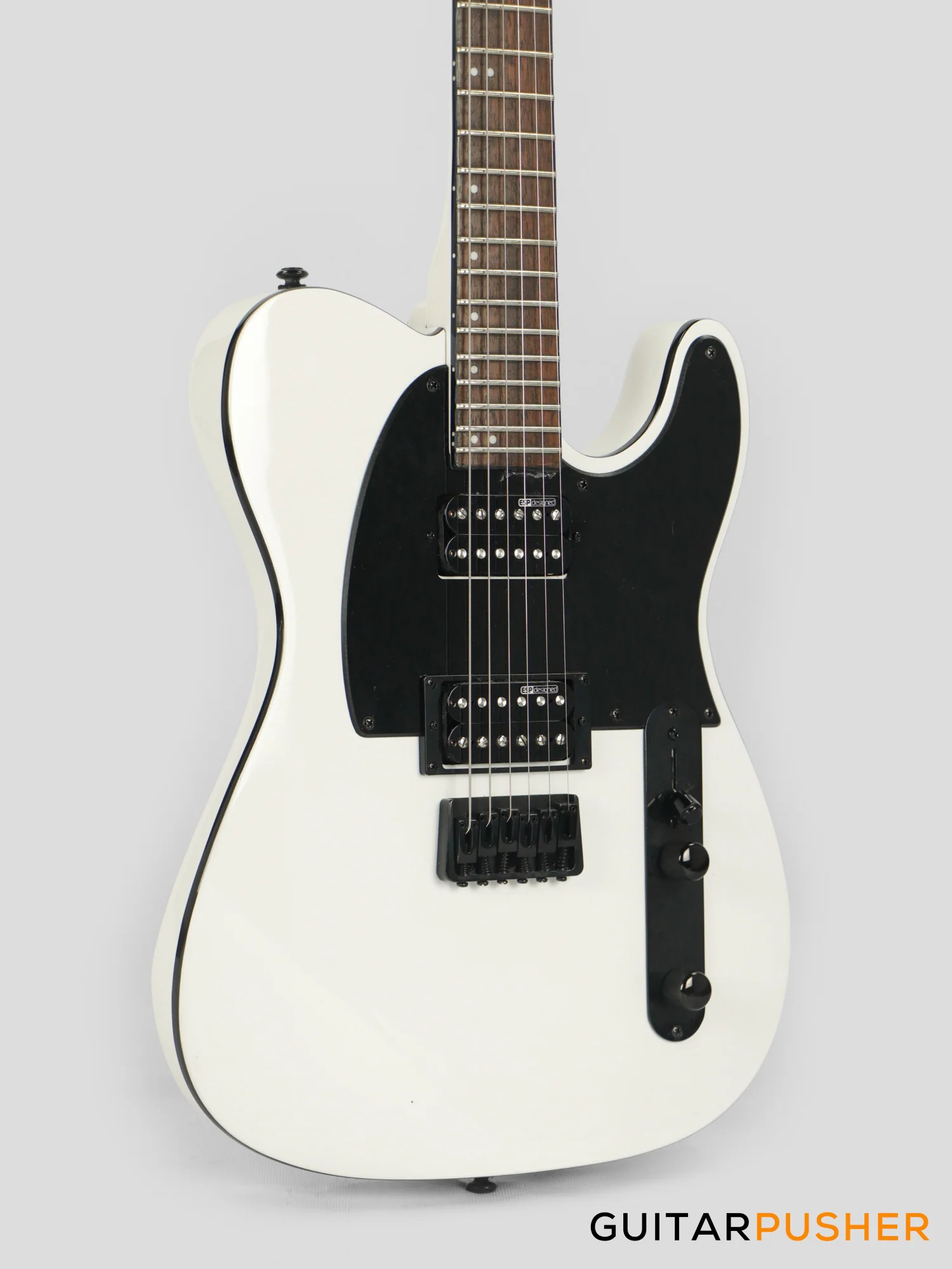LTD TE-200 T-Style HH Electric Guitar - Snow White - Image 10