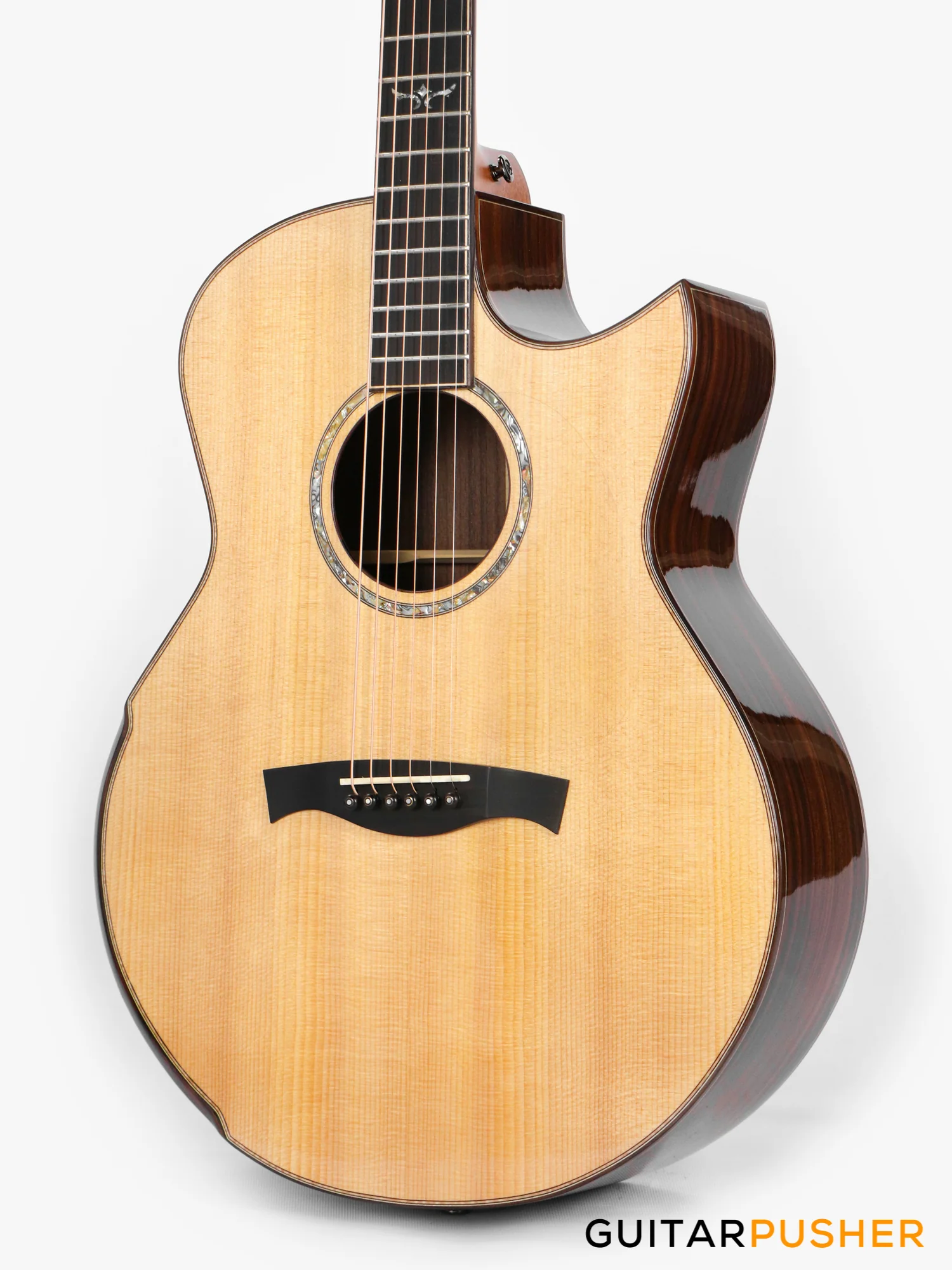 Maestro Custom Series Raffles-IR CSB All-Solid Wood Sitka Spruce/Indian Rosewood Acoustic Guitar - Image 11