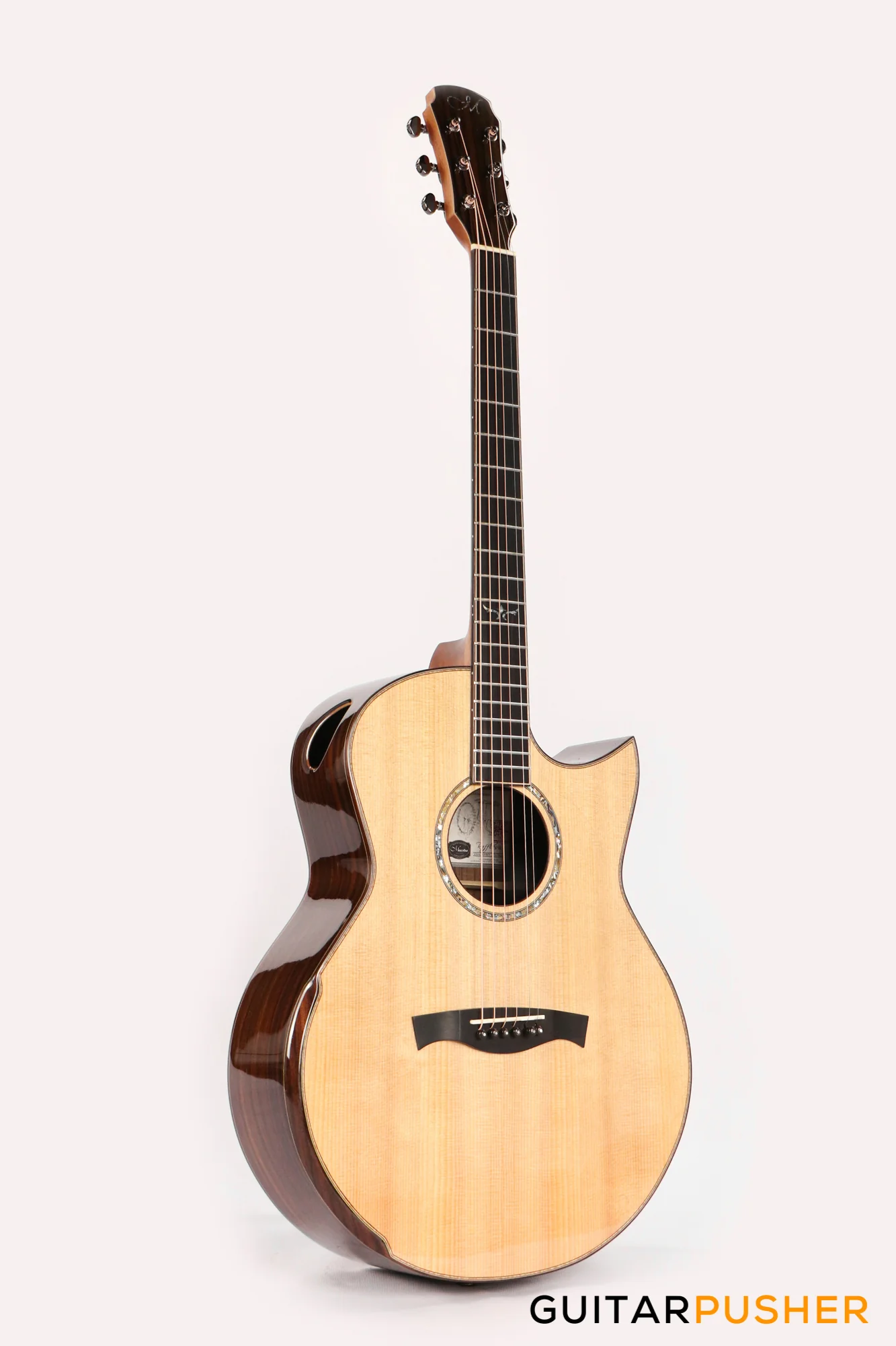 Maestro Custom Series Raffles-IR CSB All-Solid Wood Sitka Spruce/Indian Rosewood Acoustic Guitar - Image 6