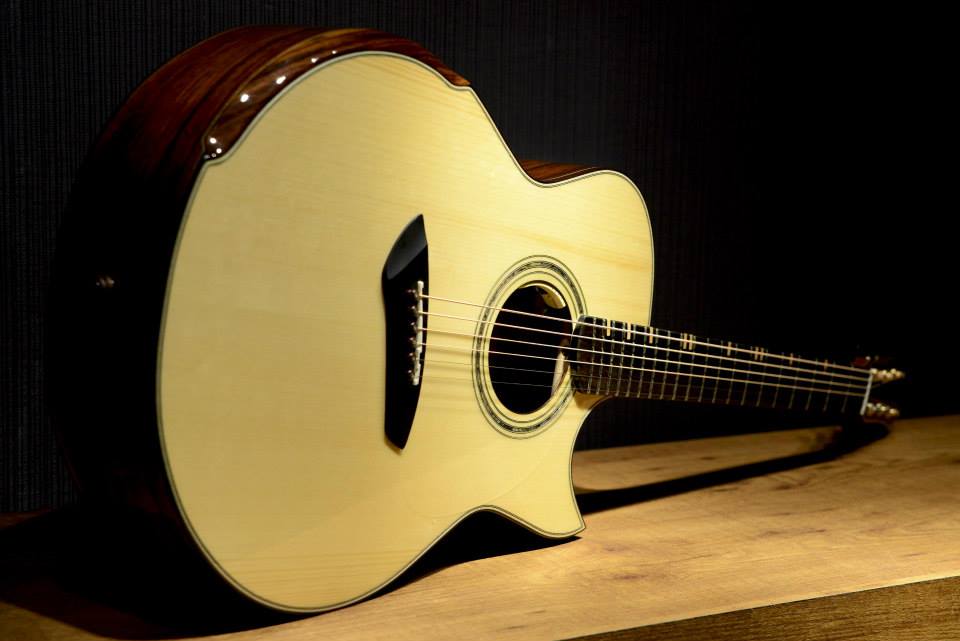 Maestro Custom Series Raffles-MR CSB A FF All-Solid Wood Adirondack Spruce/Madagascar Rosewood Fanned Fret Acoustic-Electric Guitar (w/ L.R. Baggs Anthem) - Image 8