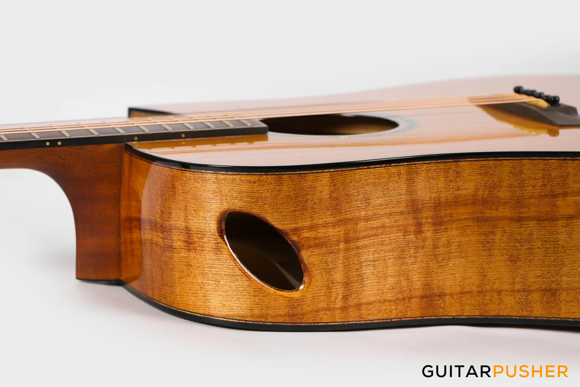 Maestro Custom Series Raffles-OV CSB All-Solid Wood Sitka Spruce/African Ovangkol Acoustic Guitar - Image 10