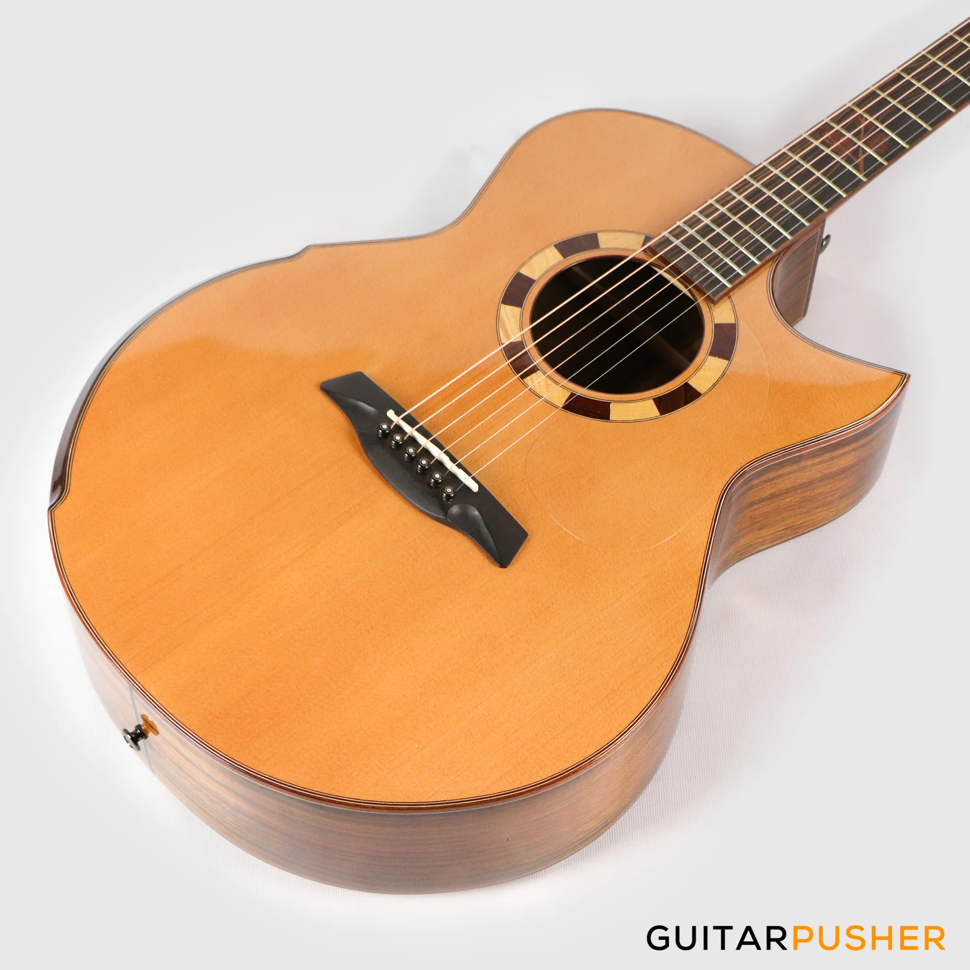 Maestro Custom Series Raffles-OV CSB All-Solid Wood Sitka Spruce/African Ovangkol Acoustic Guitar - Image 13