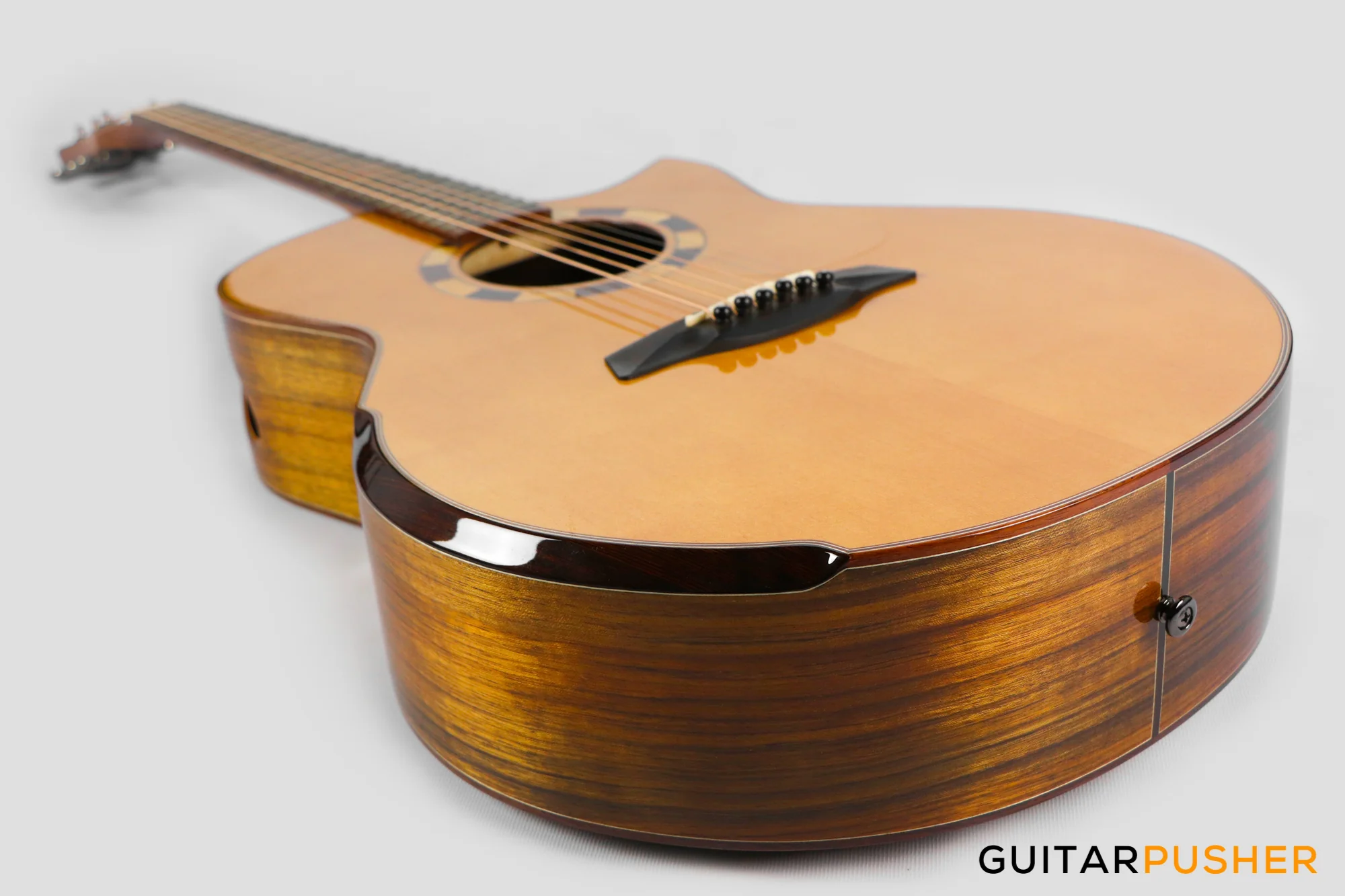 Maestro Custom Series Raffles-OV CSB All-Solid Wood Sitka Spruce/African Ovangkol Acoustic Guitar - Image 14