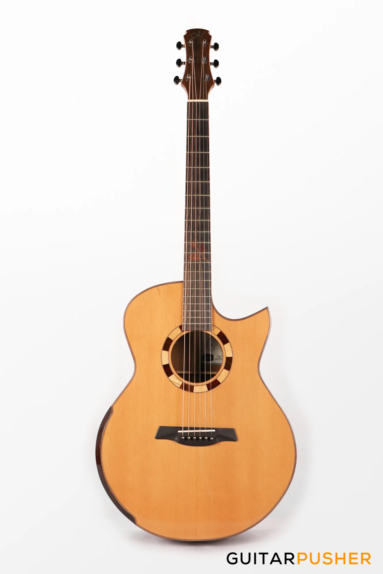Maestro Custom Series Raffles-OV CSB All-Solid Wood Sitka Spruce/African Ovangkol Acoustic Guitar - Image 3