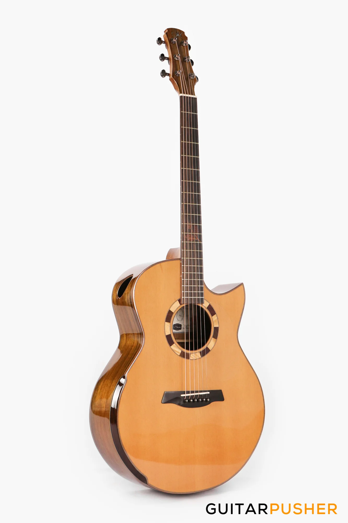 Maestro Custom Series Raffles-OV CSB All-Solid Wood Sitka Spruce/African Ovangkol Acoustic Guitar - Image 5