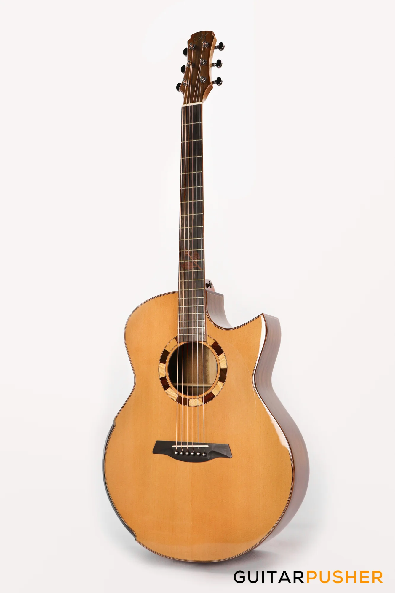 Maestro Custom Series Raffles-OV CSB All-Solid Wood Sitka Spruce/African Ovangkol Acoustic Guitar - Image 9