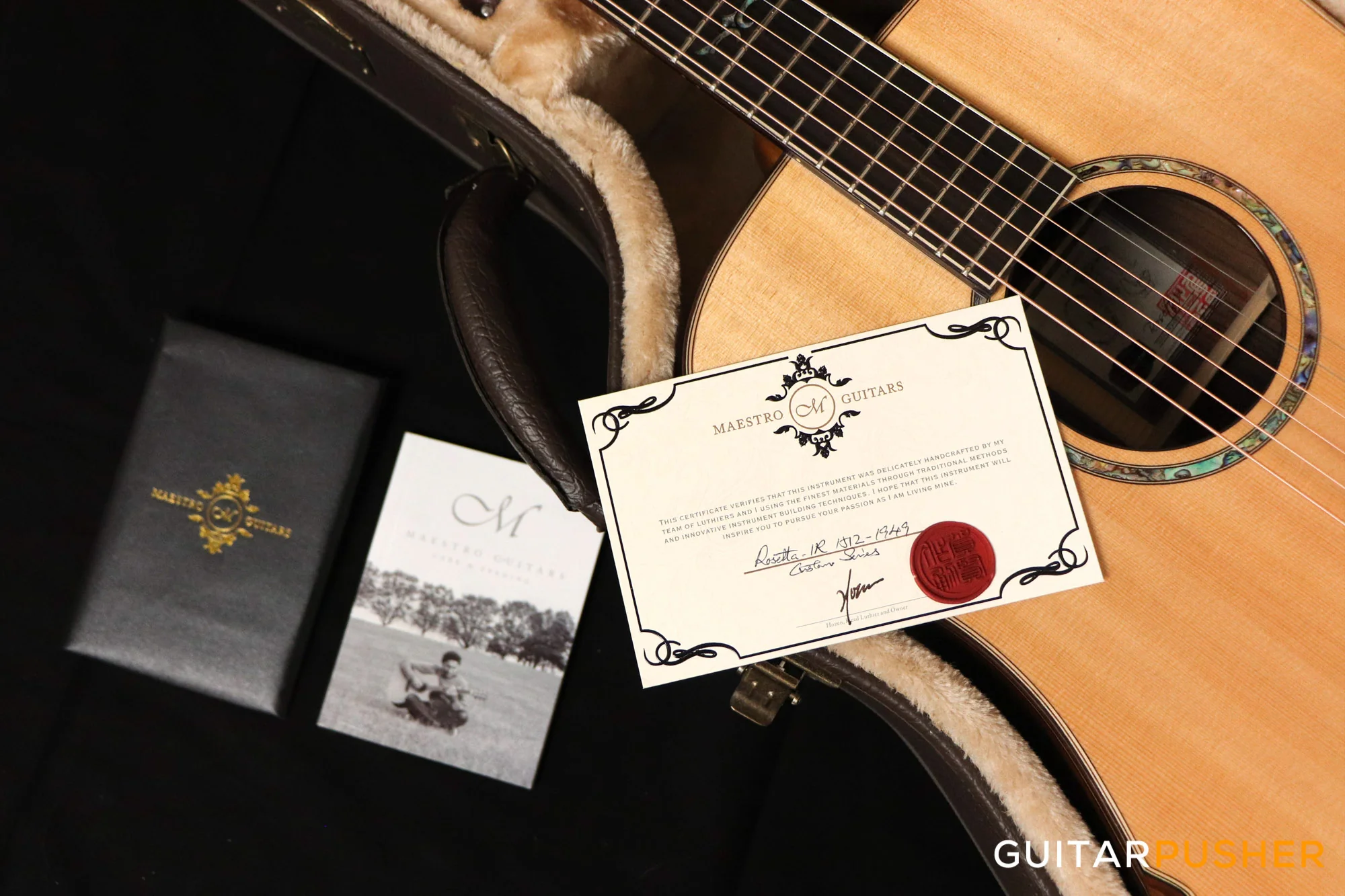 Maestro Custom Series Rosetta-IR SB Sitka Spruce/Indian Rosewood - Image 12