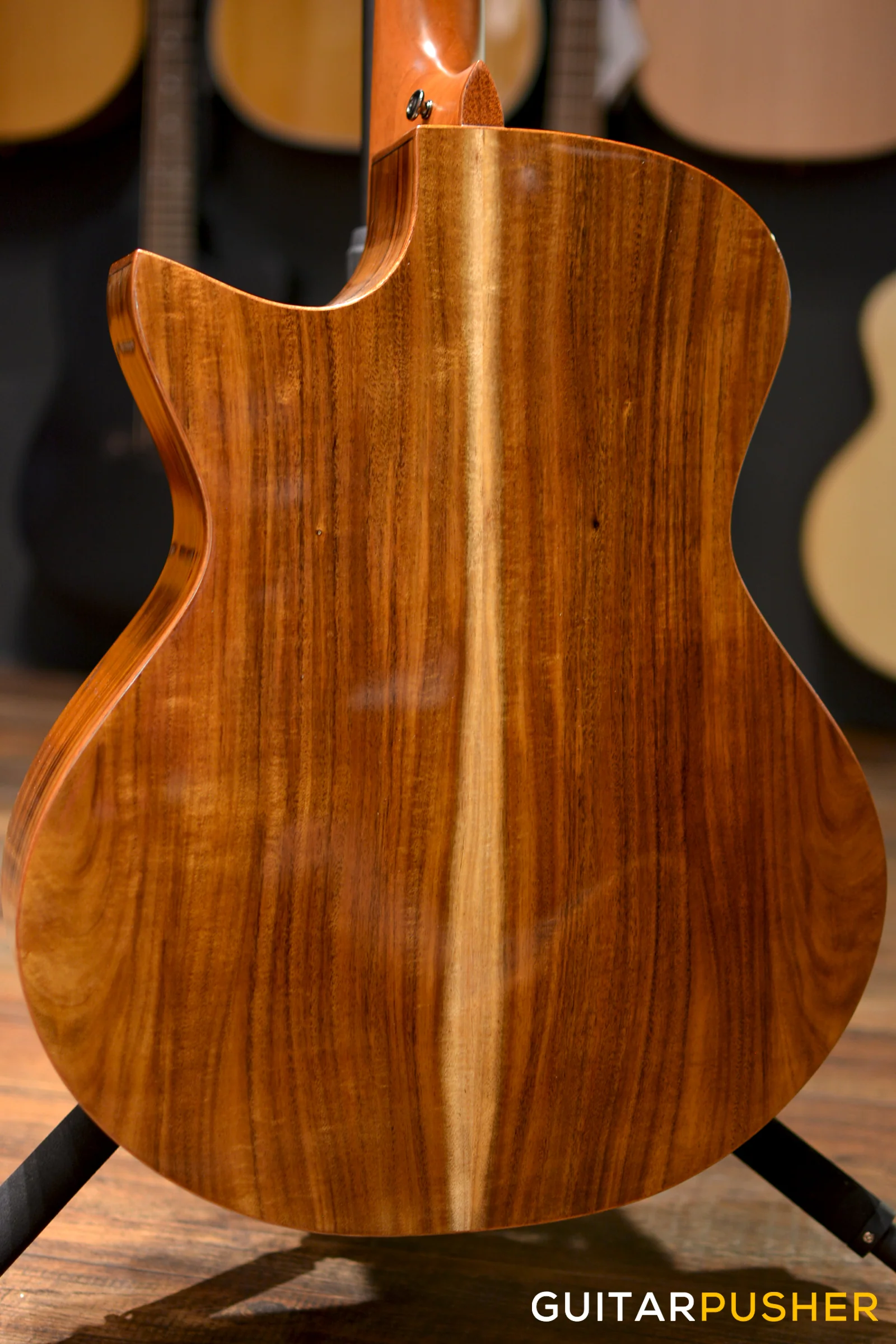 Maestro Custom Series Singa-K CSB A FF All-Solid Wood Adirondack Spruce/Pacific Koa Fanned Fret Acoustic Guitar - Image 3