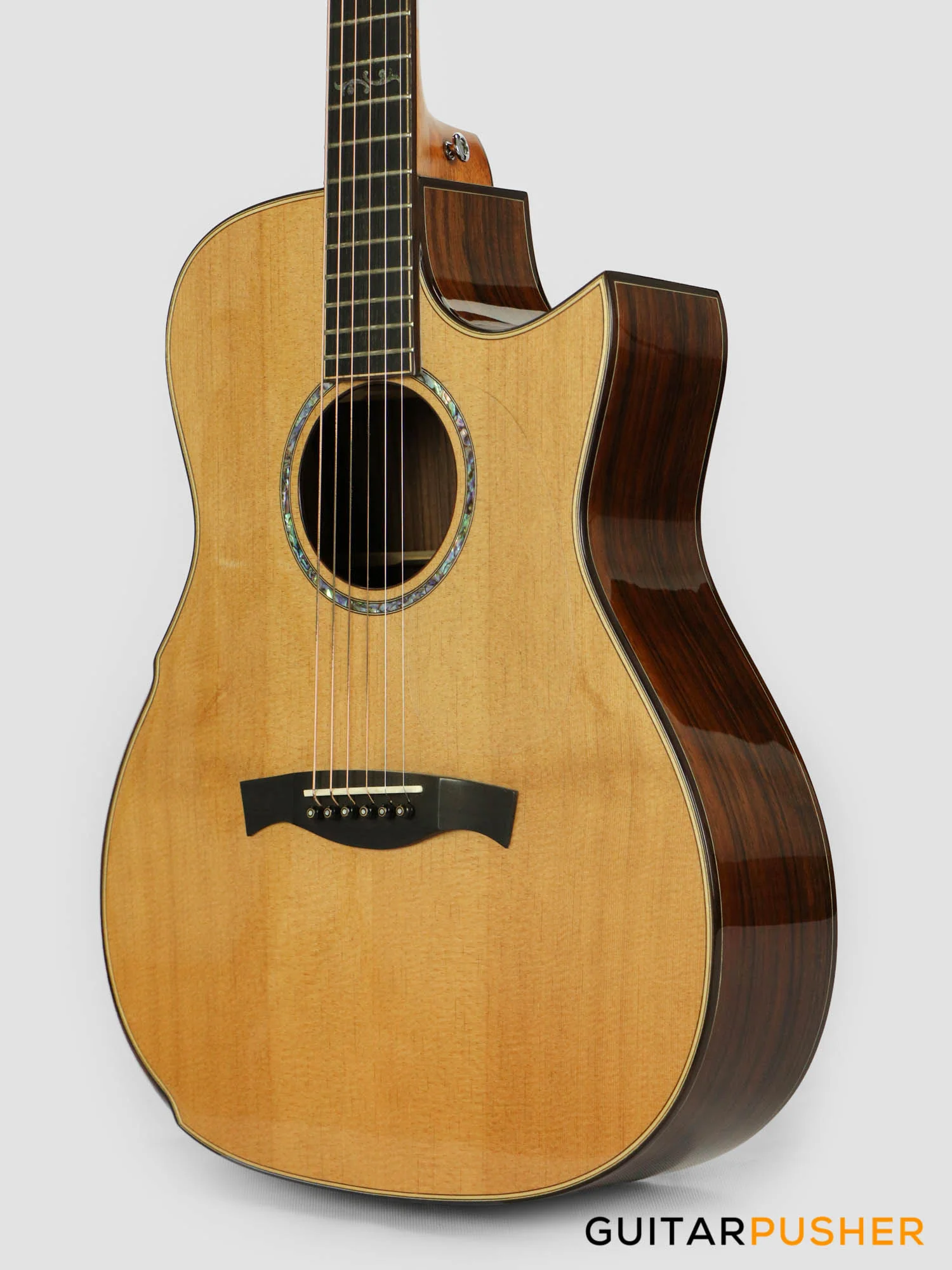 Maestro Custom Series Victoria-IR CSB All-Solid Wood Sitka Spruce/Indian Rosewood Acoustic Guitar - Image 9