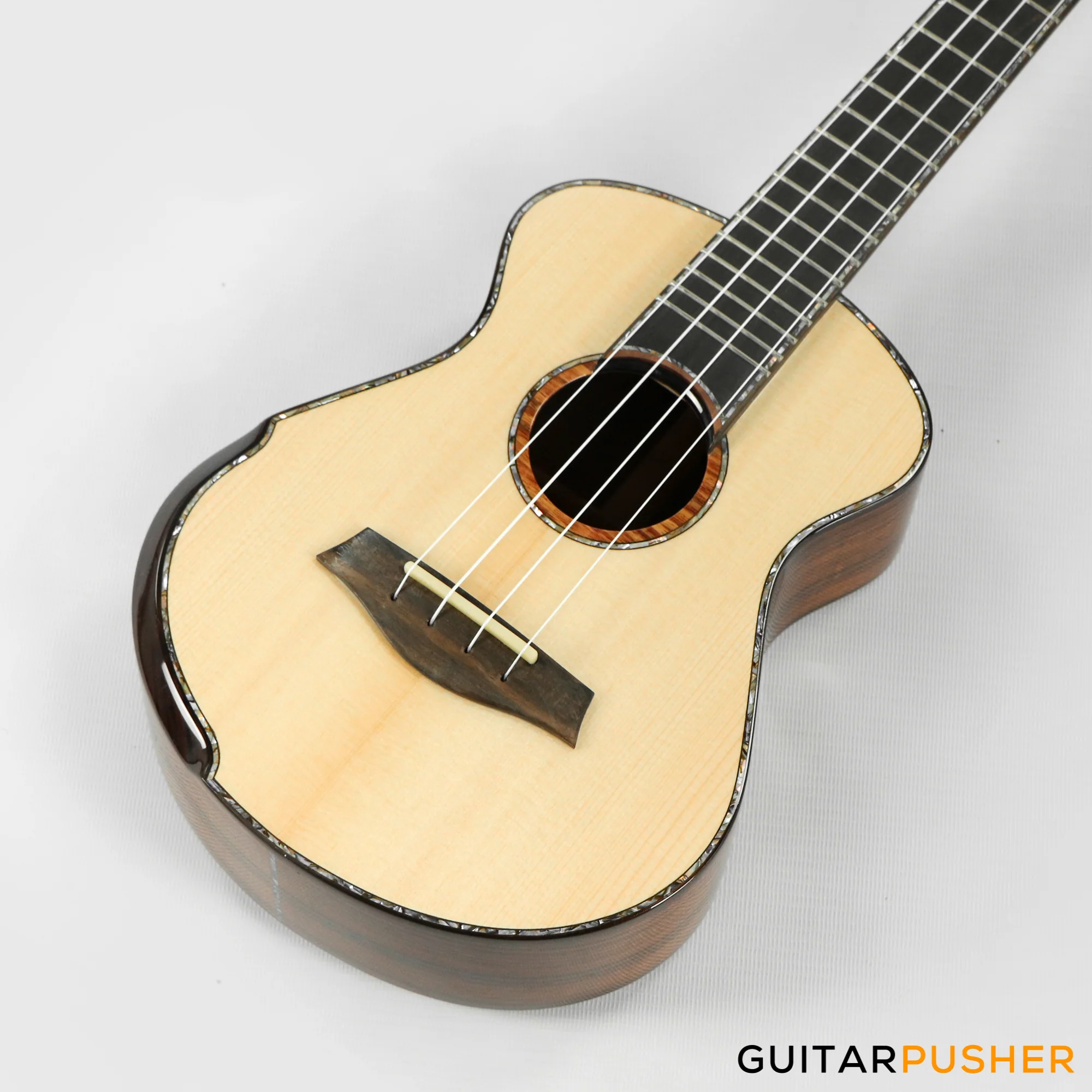 Maestro Island Series UC-SR SB G All Solid-Wood German Spruce/Santos Rosewood Concert Ukulele - Image 10