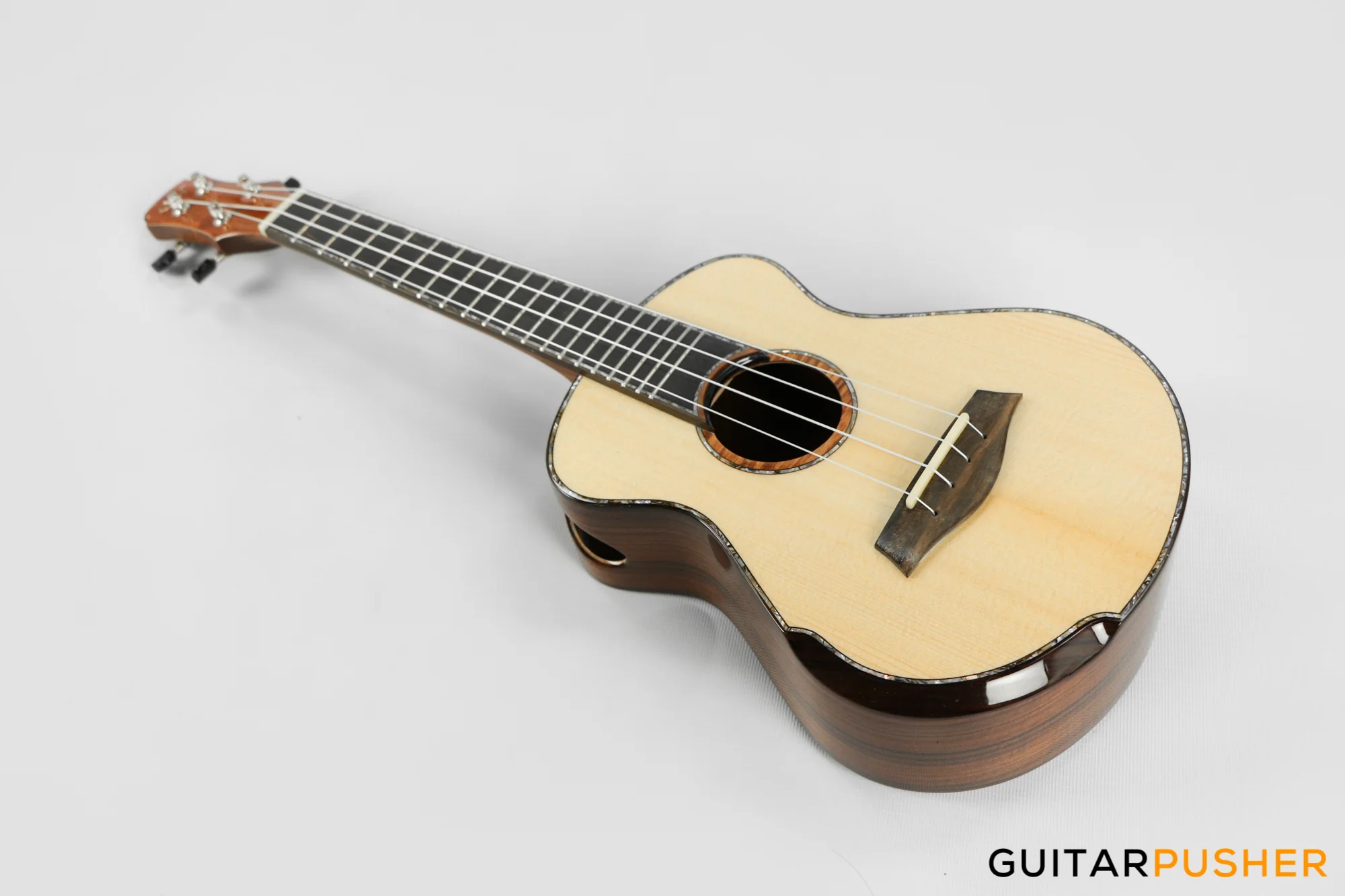 Maestro Island Series UC-SR SB G All Solid-Wood German Spruce/Santos Rosewood Concert Ukulele - Image 9