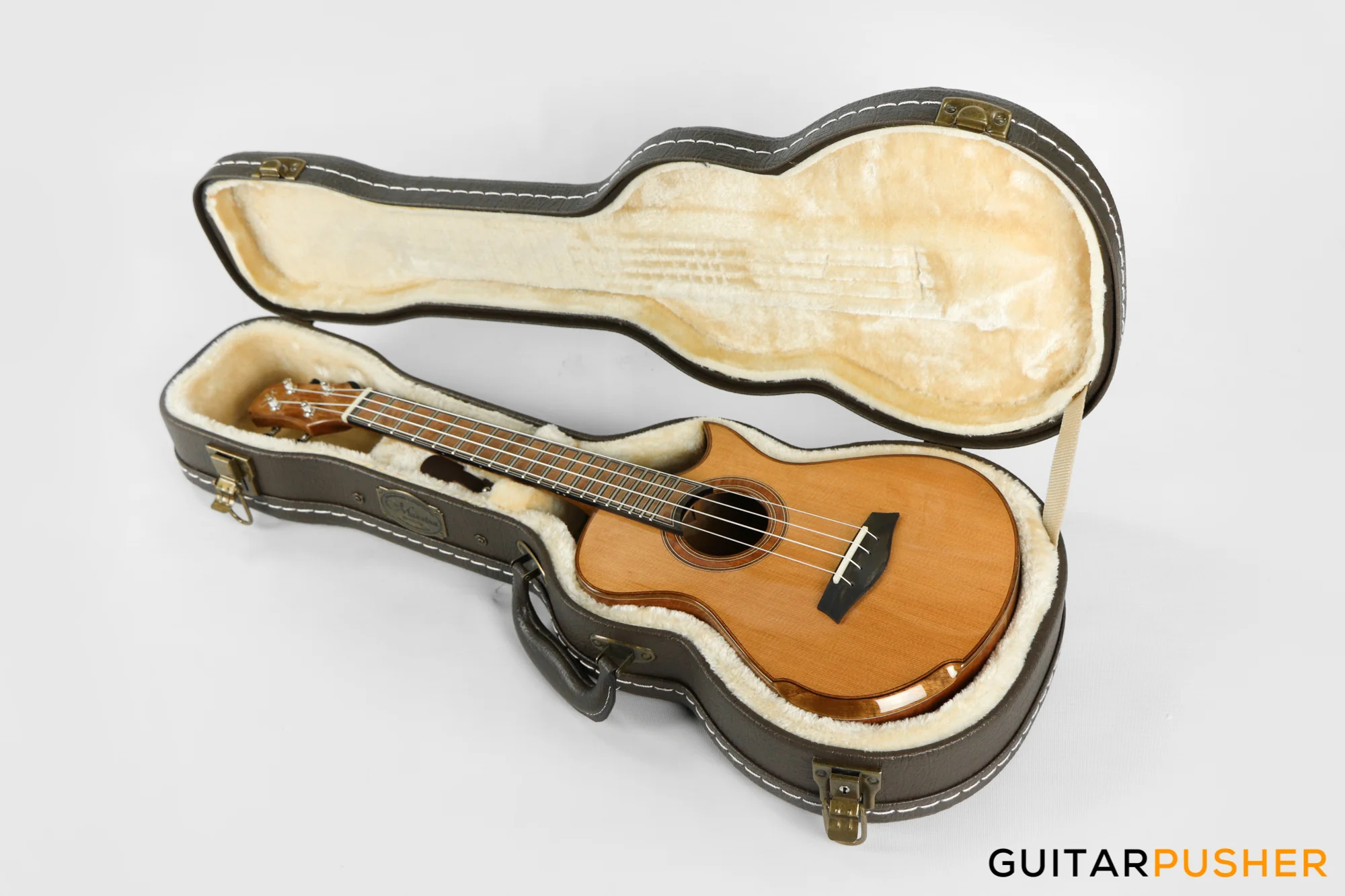 Maestro Island Series UT-LO CSB C All Solid-Wood Western Red Cedar/Flamed Longan Tenor Ukulele - Image 13
