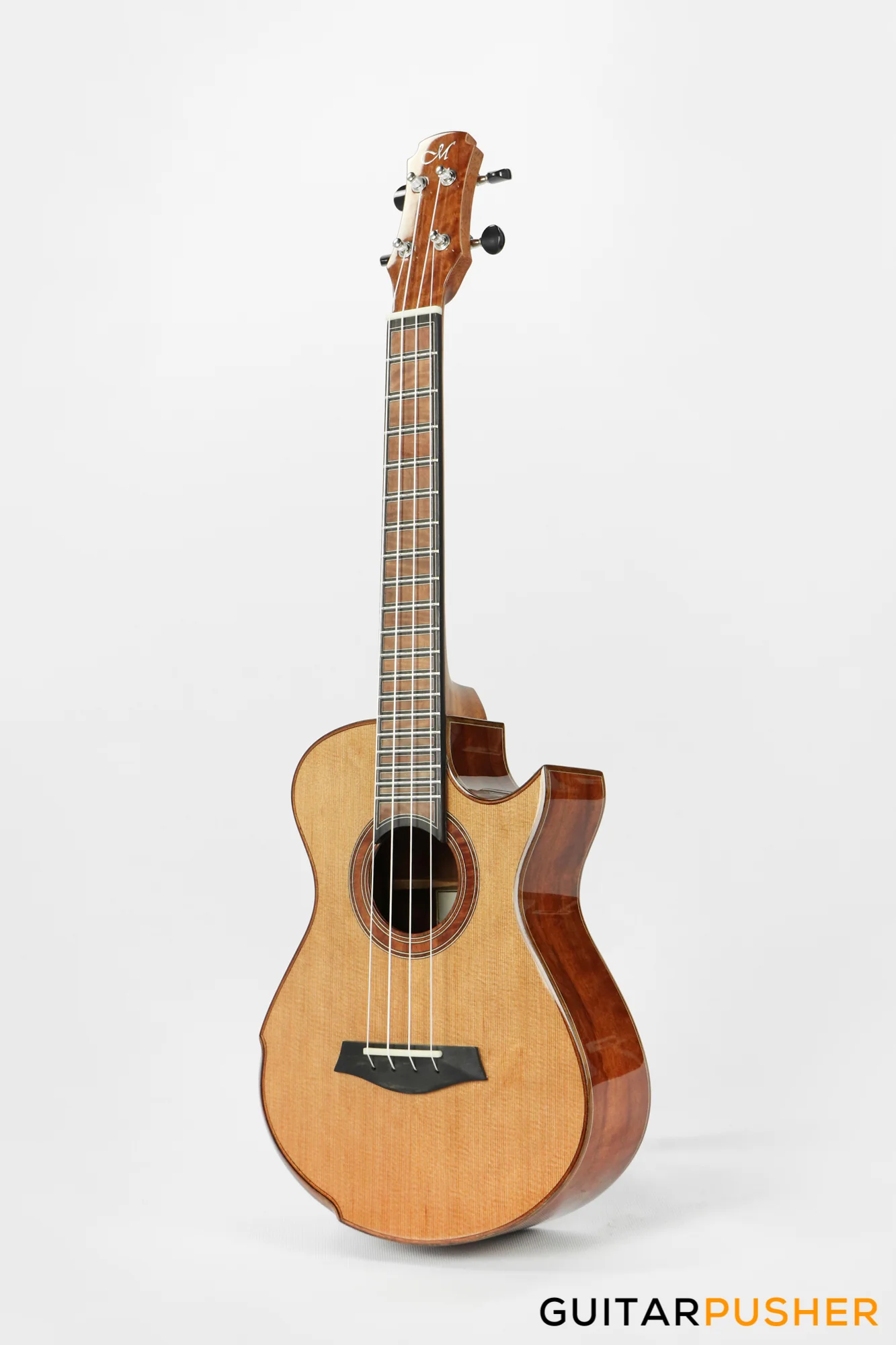 Maestro Island Series UT-LO CSB C All Solid-Wood Western Red Cedar/Flamed Longan Tenor Ukulele - Image 8