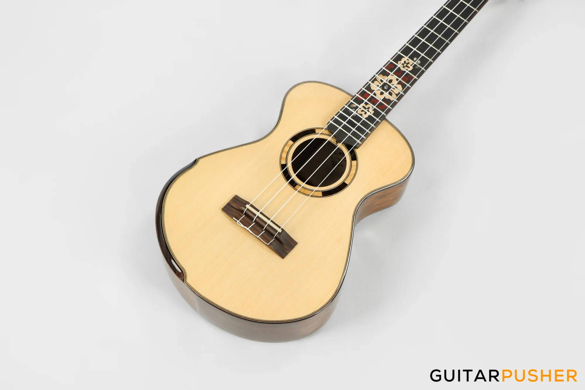 Maestro Island Series UT-OV CSB G All Solid-Wood German Spruce/African Ovangkol Tenor Ukulele - Image 10
