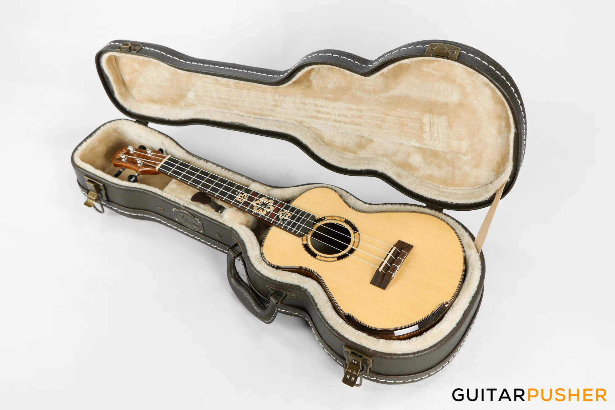 Maestro Island Series UT-OV CSB G All Solid-Wood German Spruce/African Ovangkol Tenor Ukulele - Image 12