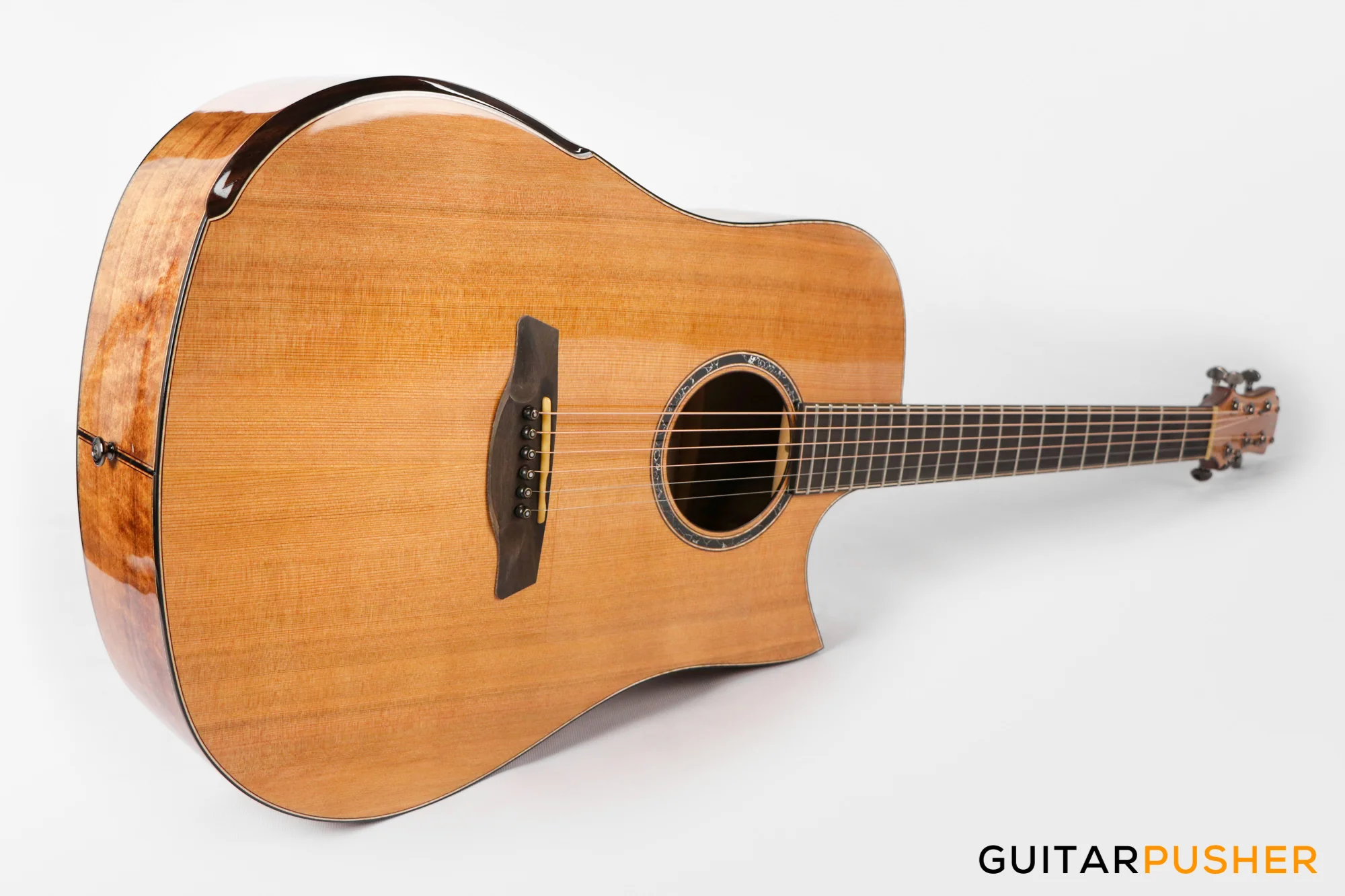 Maestro Original Series Rosetta-FM CSB C All-Solid Wood Western Red Cedar/Flamed Maple Acoustic Guitar - Image 6