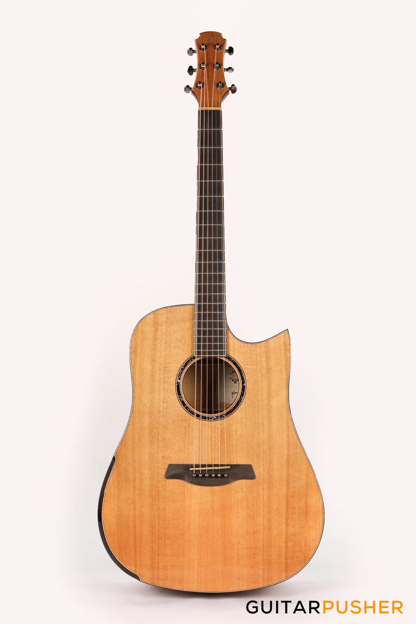 Maestro Original Series Rosetta-FM CSB C All-Solid Wood Western Red Cedar/Flamed Maple Acoustic Guitar - Image 8