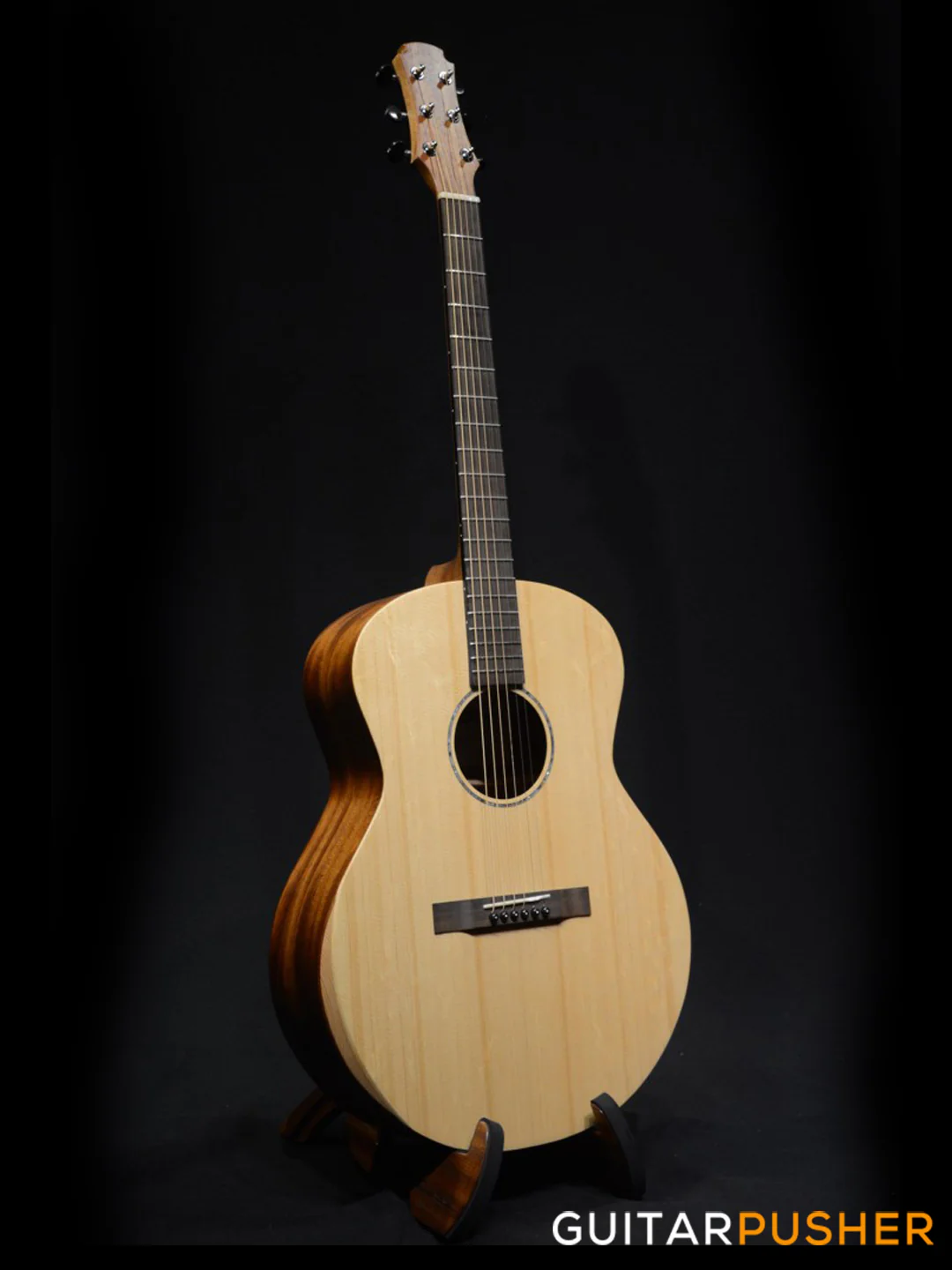 Maestro Project X X1-RA+ All Solid Wood Sitka Spruce/Mahogany Small Jumbo Raffles w/ Beveled Armrest Acoustic Guitar w/ Case - Image 2