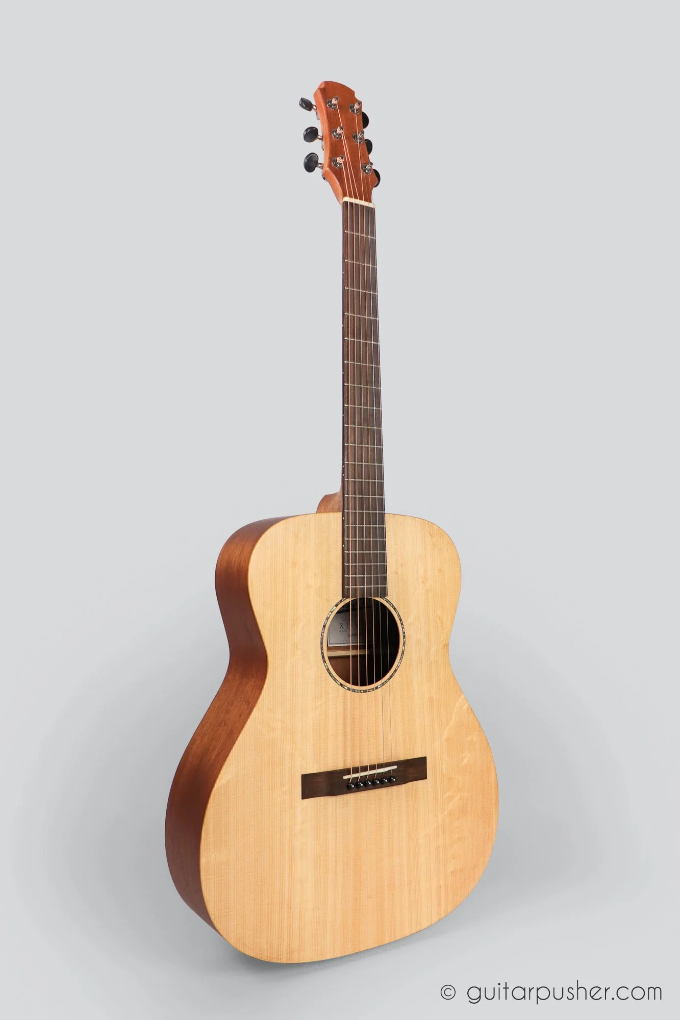 Maestro Project X X1-V1 All Solid Sitka Spruce/Mahogany OM Acoustic Guitar w/ Case - Image 4
