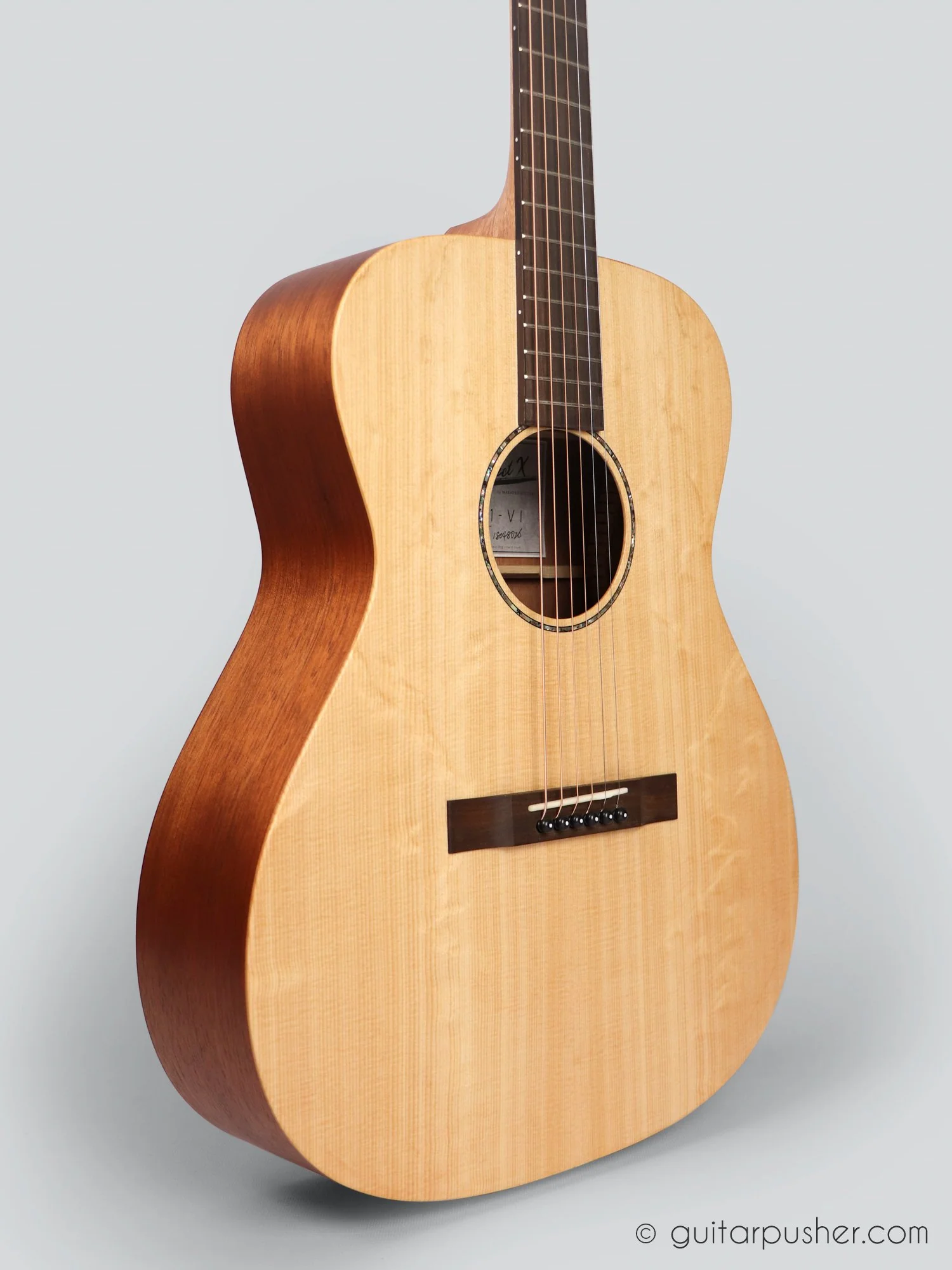 Maestro Project X X1-V1 All Solid Sitka Spruce/Mahogany OM Acoustic Guitar w/ Case - Image 8