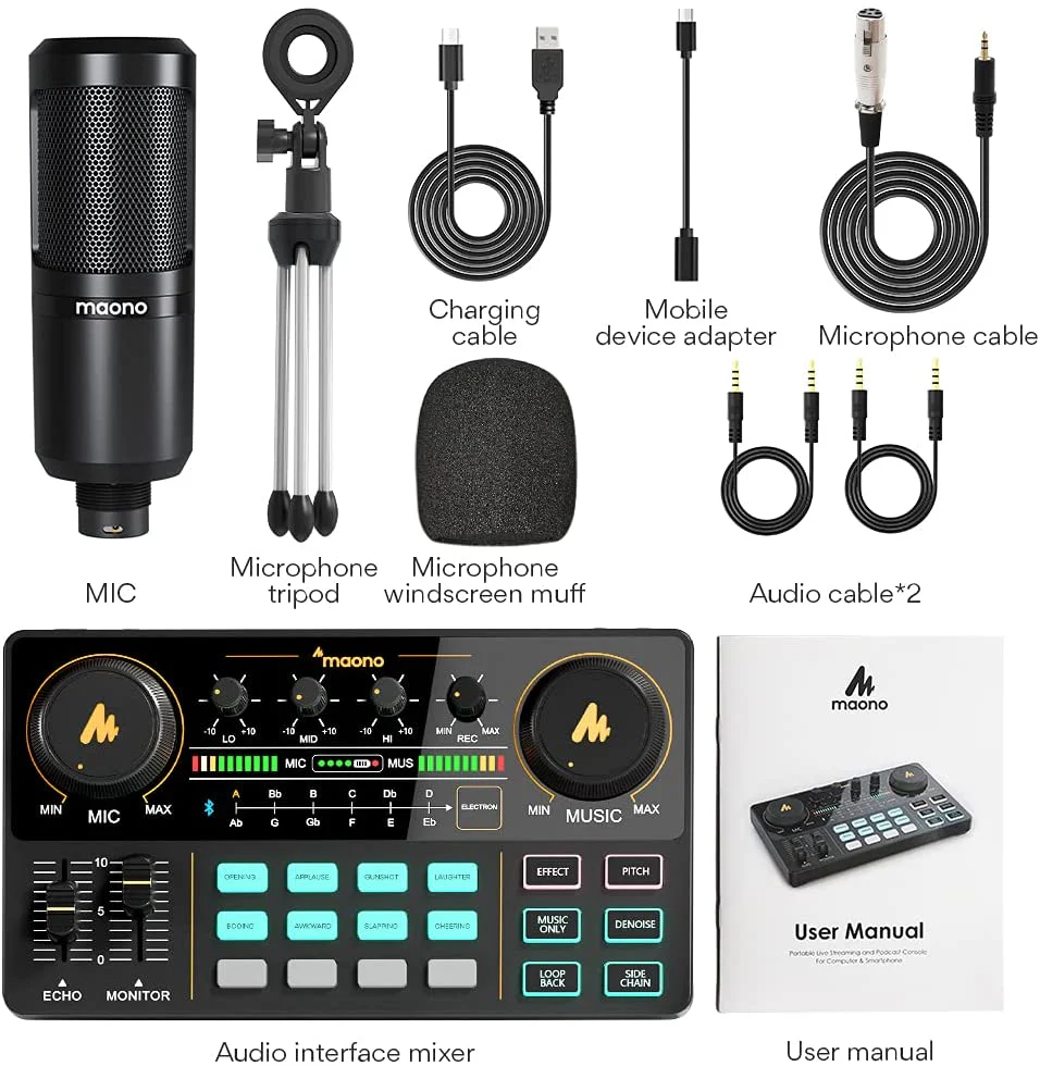 MAONOCASTER Lite Portable All-In-One Podcast Production Studio AU-AM200-S1 - Image 2