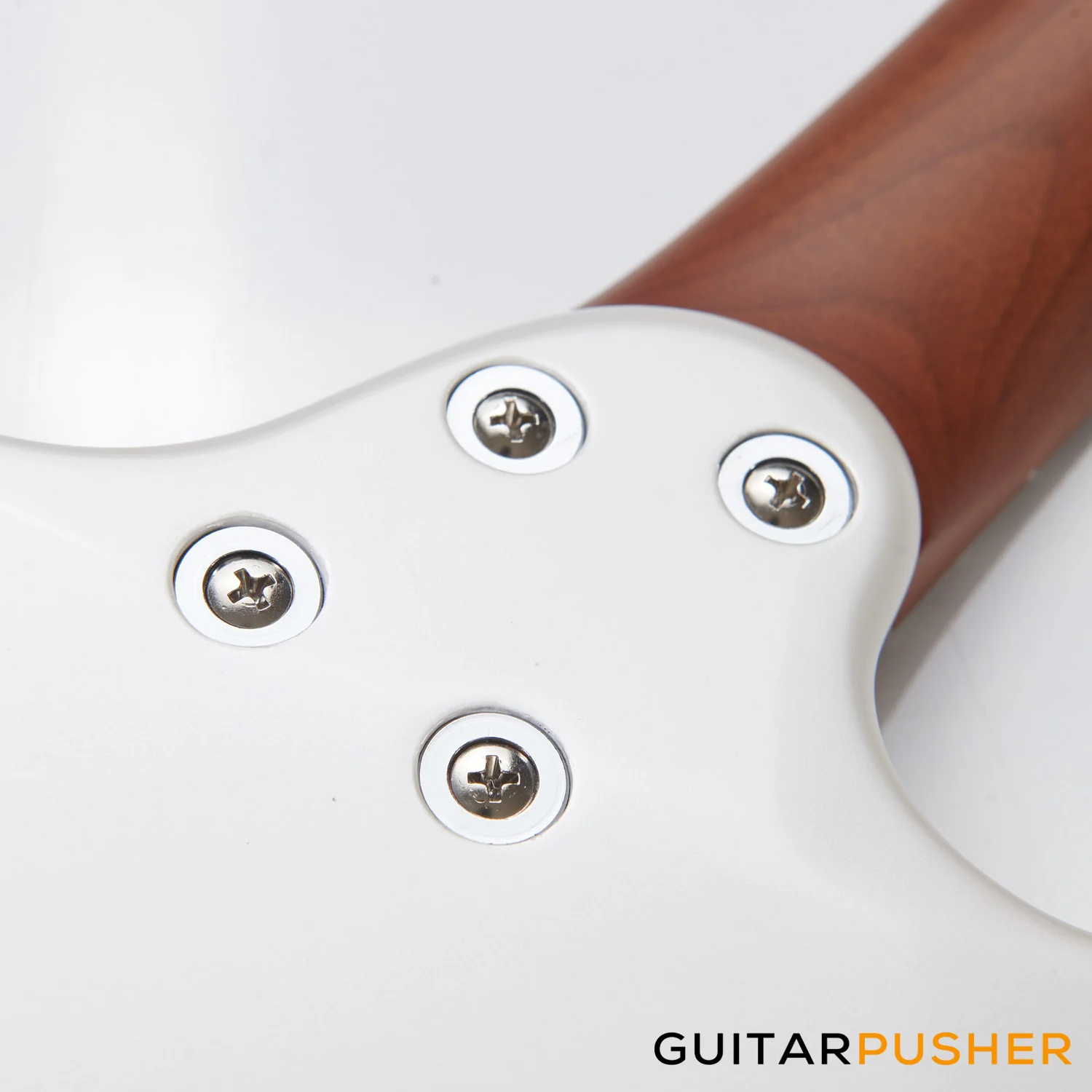 Mark James Maximum DK450R Electric Guitar - Silver White - Image 11