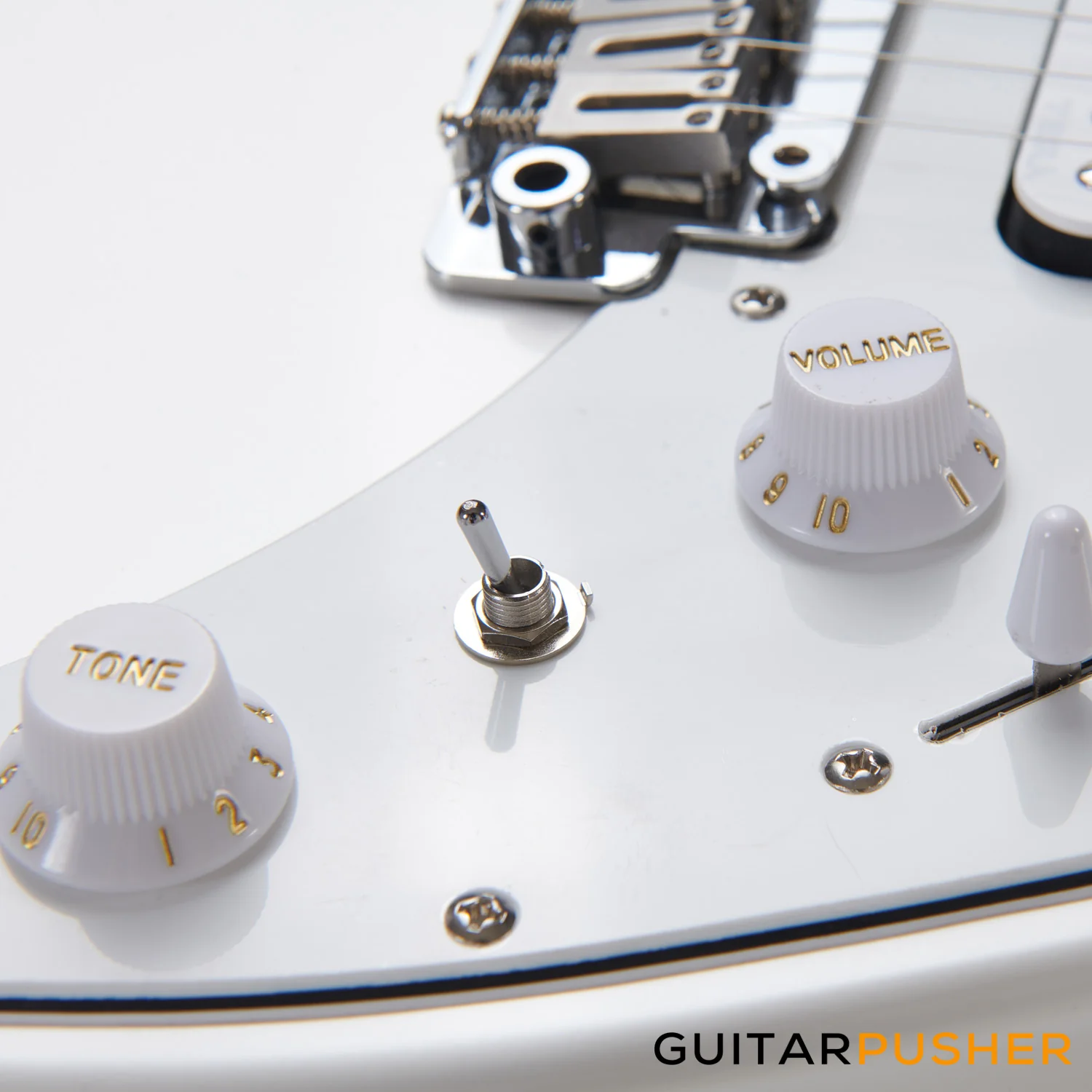 Mark James Maximum DK450R Electric Guitar - Silver White - Image 7