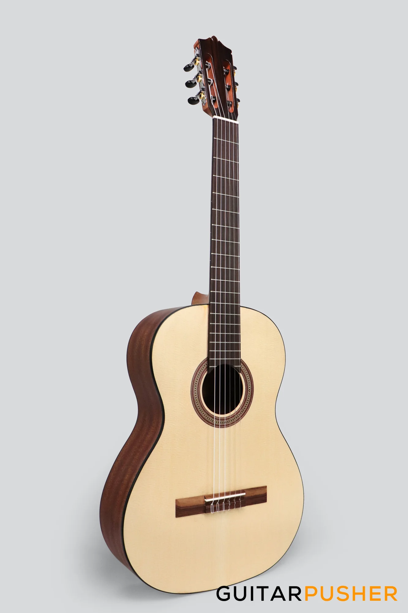 Martinez MC-18S Spruce Top/Sapele Classical Guitar (Natural) - Image 3