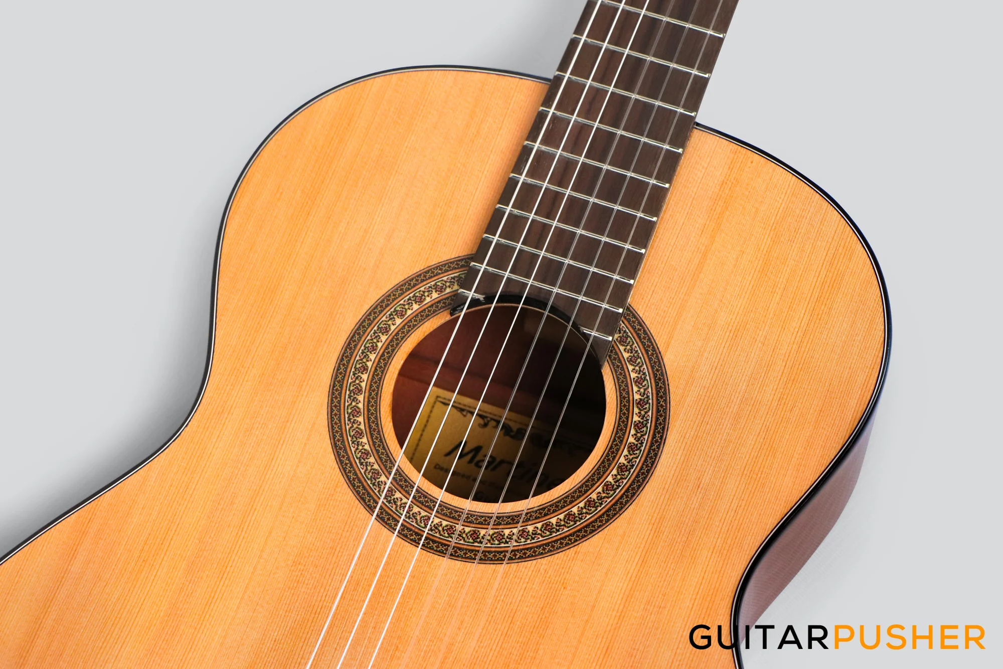 Martinez MC-20S Spruce Top/Mahogany Classical Guitar (Natural) - Image 7