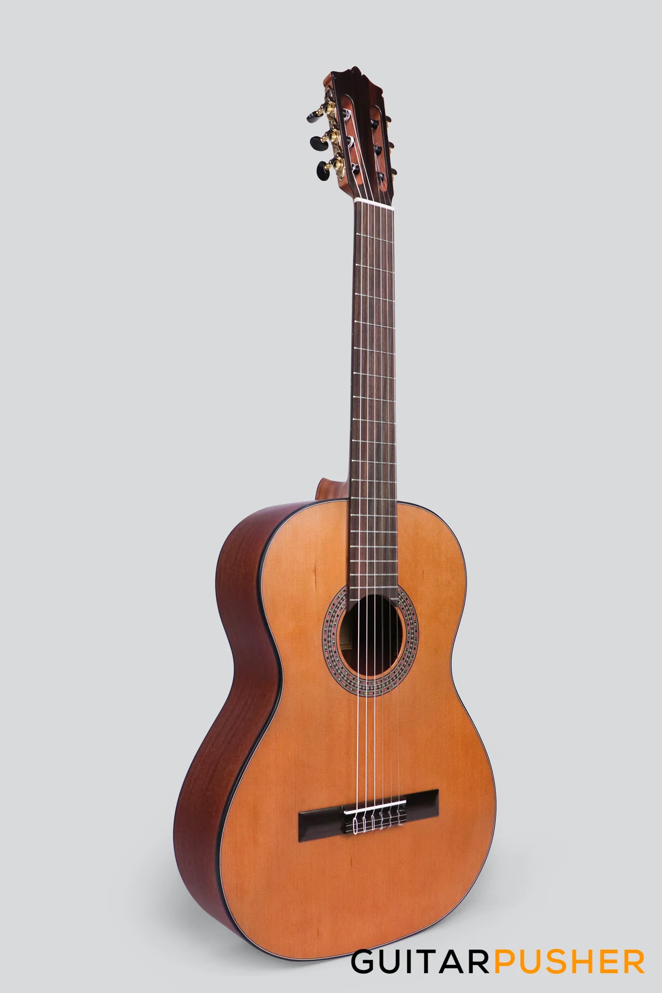Martinez MC-35C Solid Cedar Top/Mahogany Classical Guitar (Natural) - Image 3