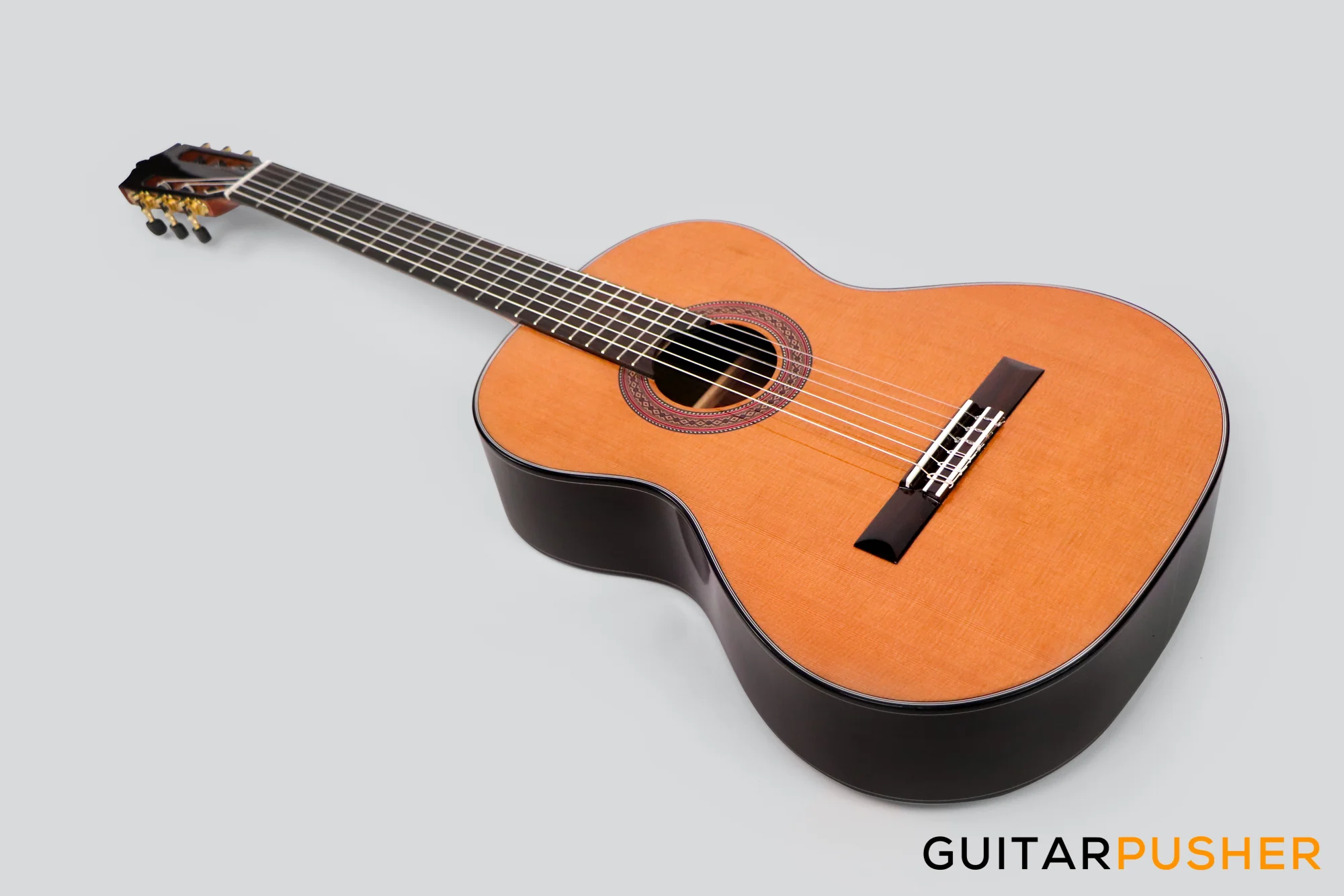 Martinez MC-58C Solid Cedar Top/Indian Rosewood Classical Guitar (Natural) - Image 10