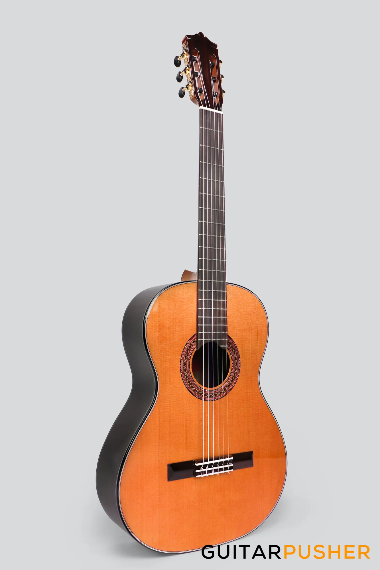 Martinez MC-58C Solid Cedar Top/Indian Rosewood Classical Guitar (Natural) - Image 3