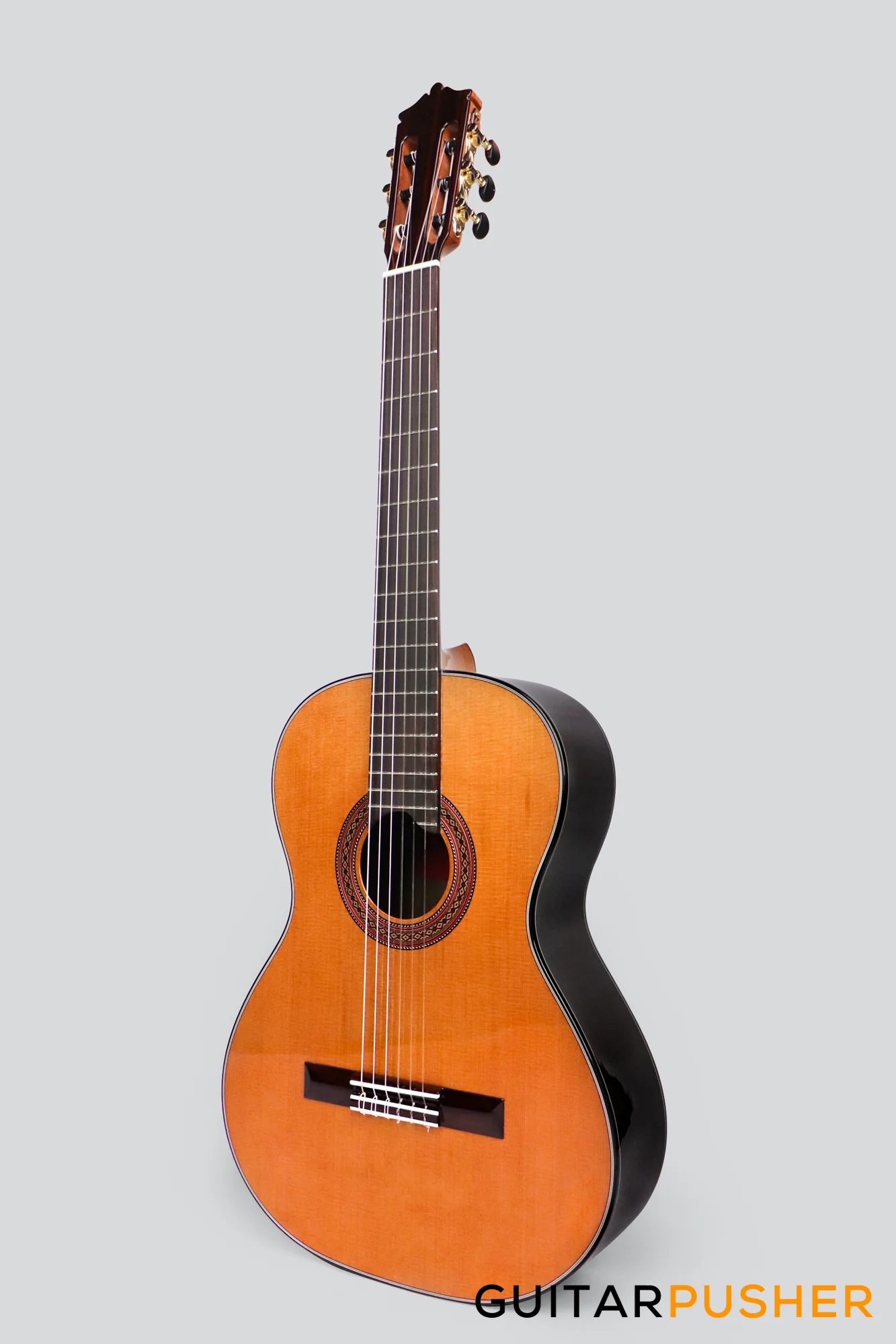 Martinez MC-58C Solid Cedar Top/Indian Rosewood Classical Guitar (Natural) - Image 4