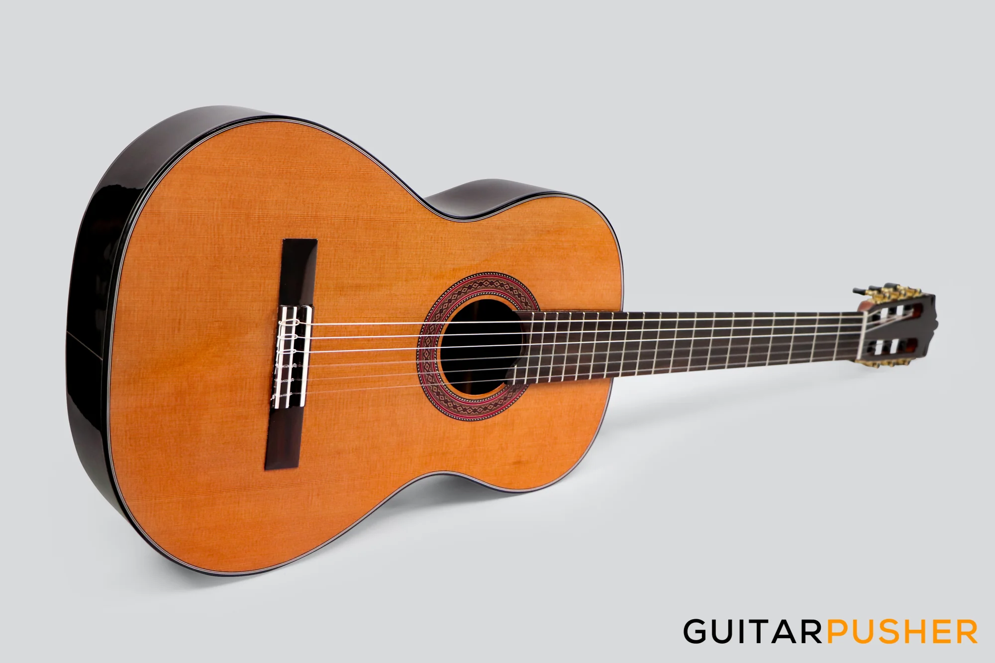 Martinez MC-58C Solid Cedar Top/Indian Rosewood Classical Guitar (Natural) - Image 7