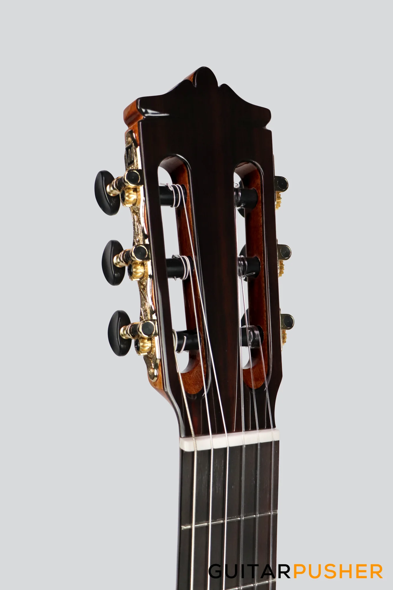 Martinez MC-58C Solid Cedar Top/Indian Rosewood Classical Guitar (Natural) - Image 8