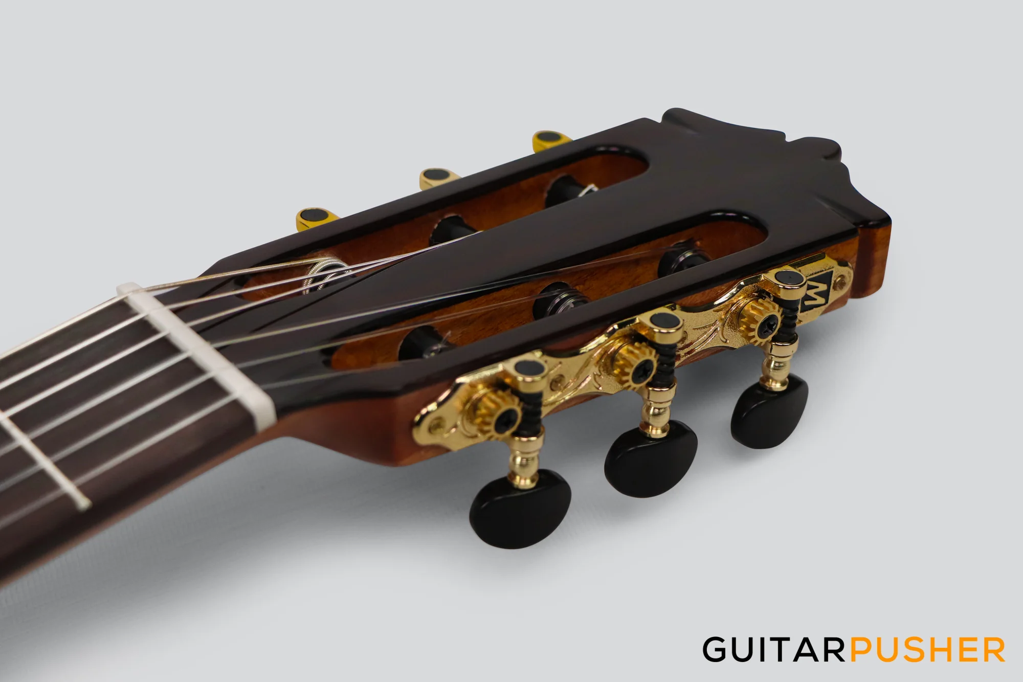 Martinez MC-58C Solid Cedar Top/Indian Rosewood Classical Guitar (Natural) - Image 9