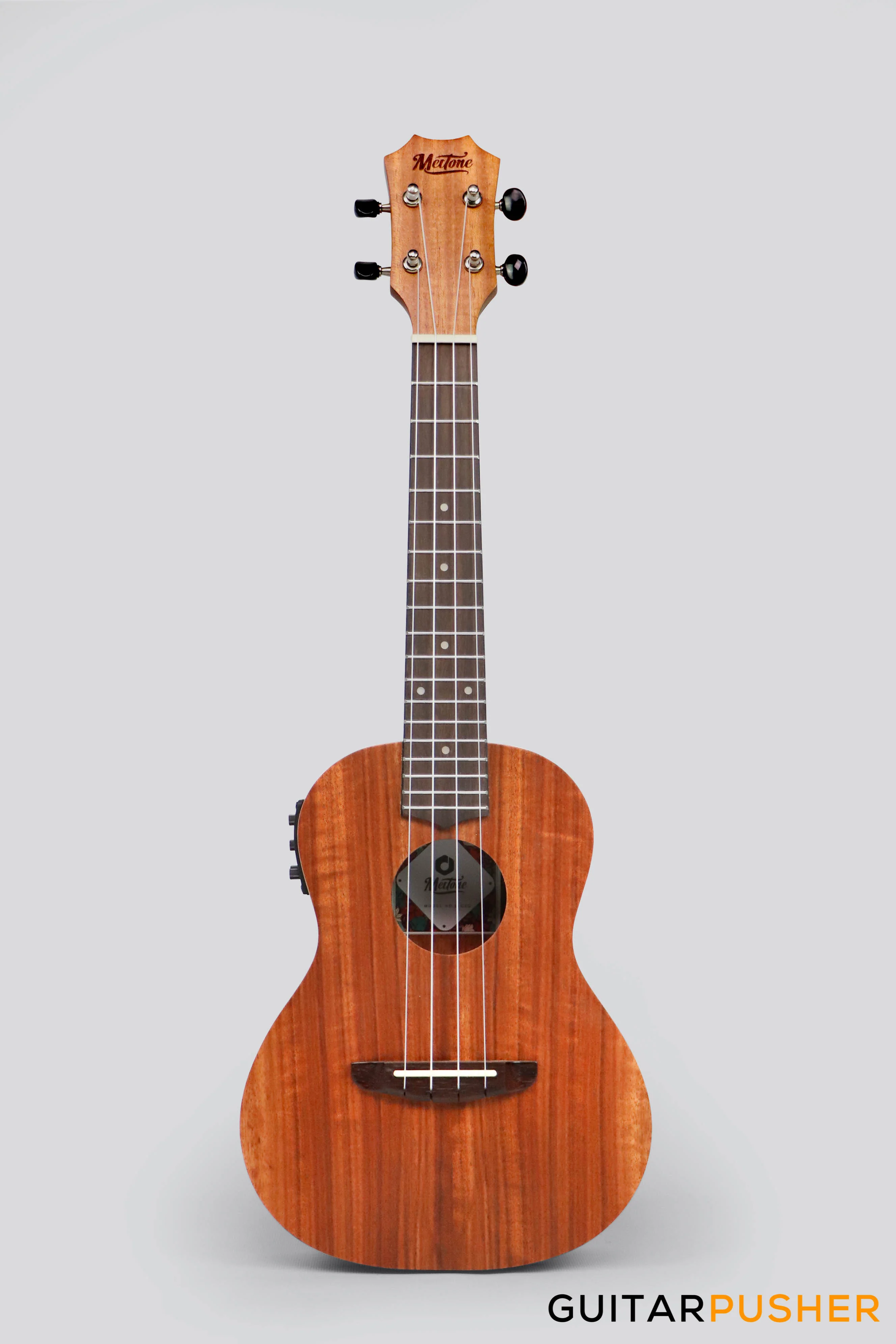 MeiTone E1-CE Concert All-Acacia Ukulele w/ UK-T3 pickup - Image 2