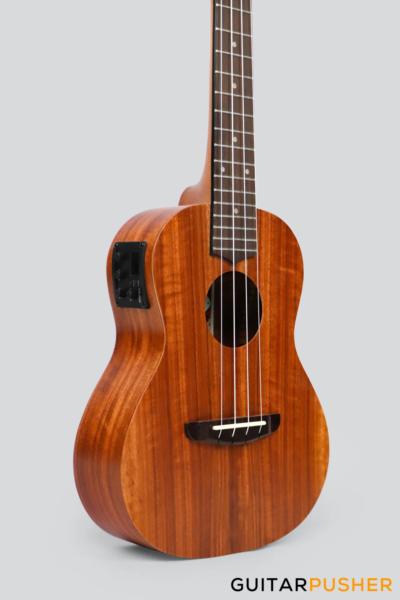 MeiTone E1-CE Concert All-Acacia Ukulele w/ UK-T3 pickup - Image 5